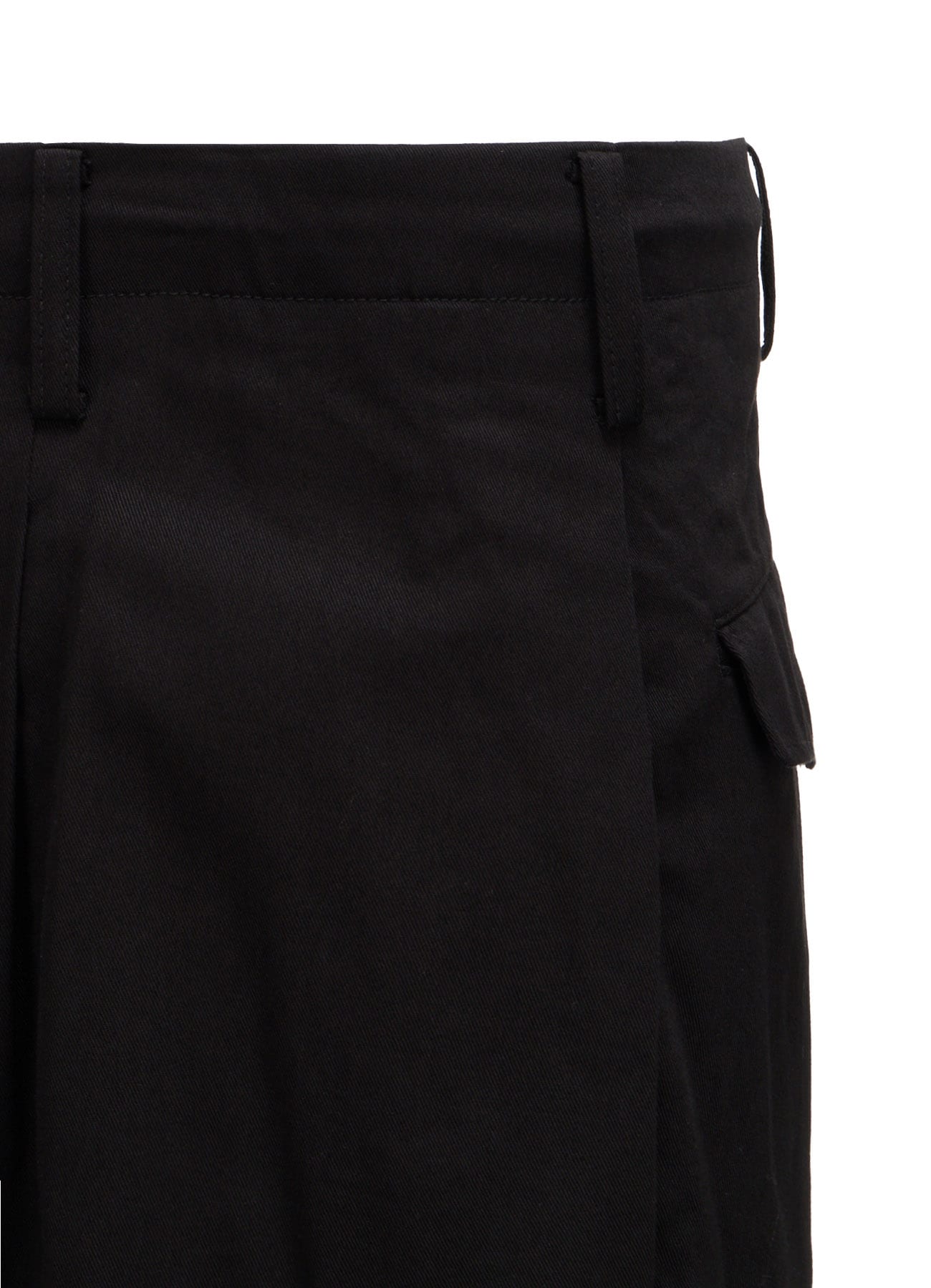 20/COTTON TWILL TAB DETAIL STRAIGHT PANTS