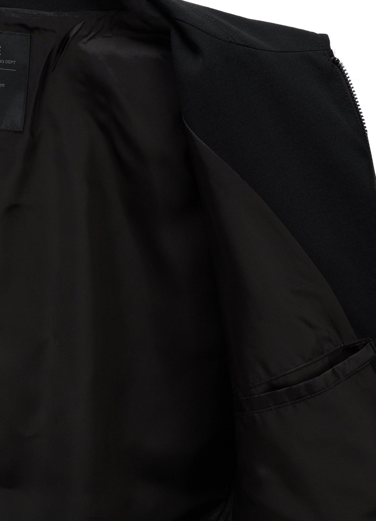 WASHER WOOL GABARDINE ZIP-UP BLOUSON