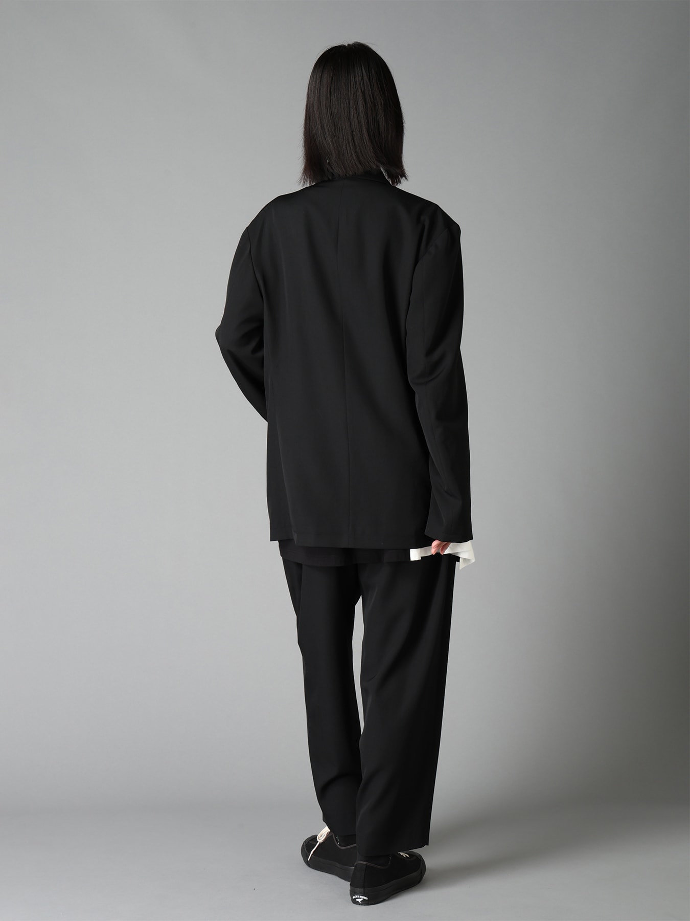 WASHER WOOL GABARDINE ZIP-UP BLOUSON