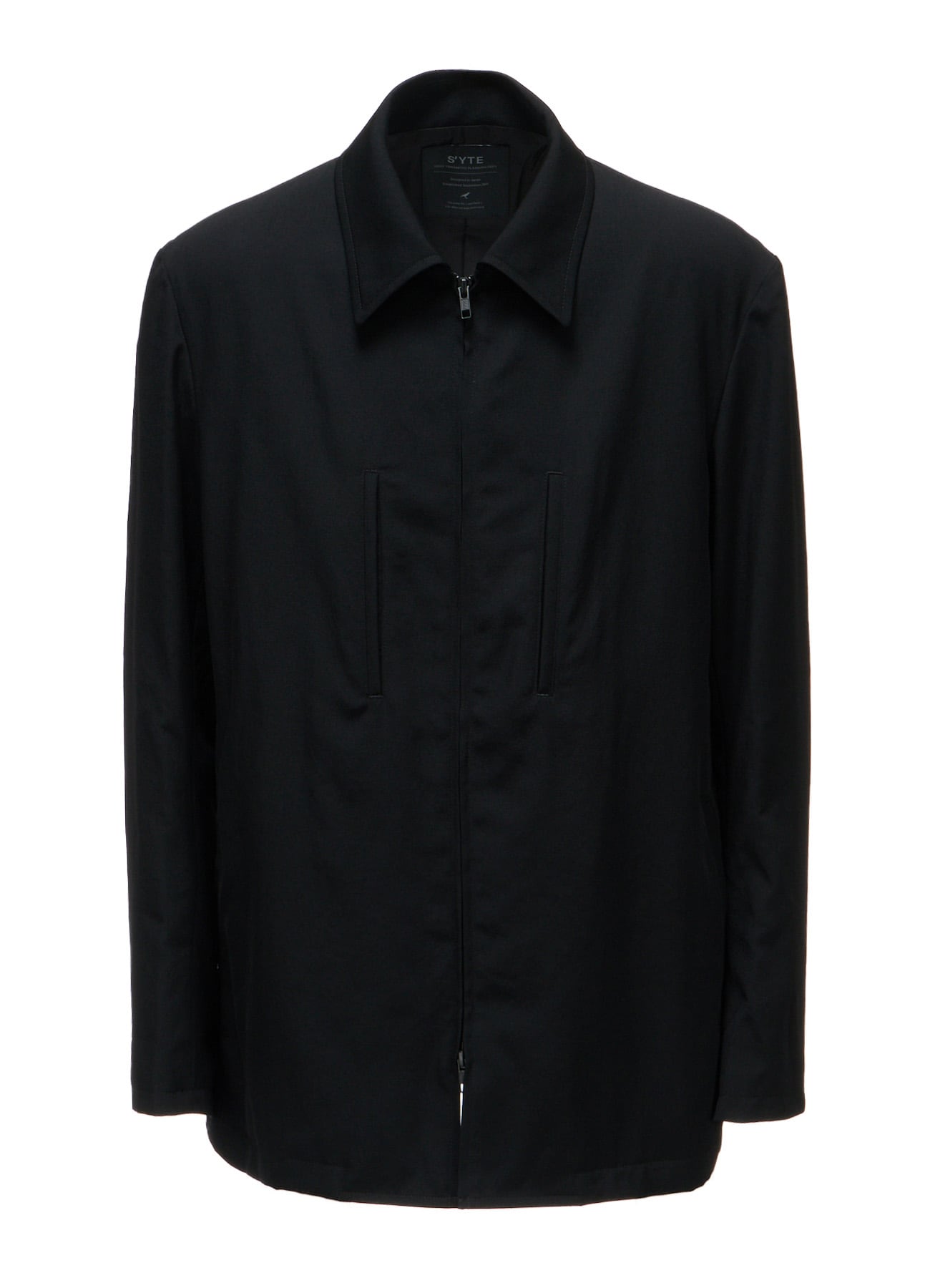 WASHER WOOL GABARDINE ZIP-UP BLOUSON