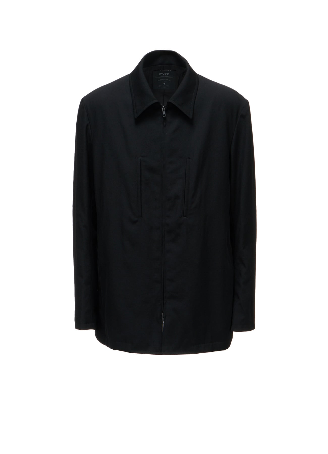 WASHER WOOL GABARDINE ZIP-UP BLOUSON