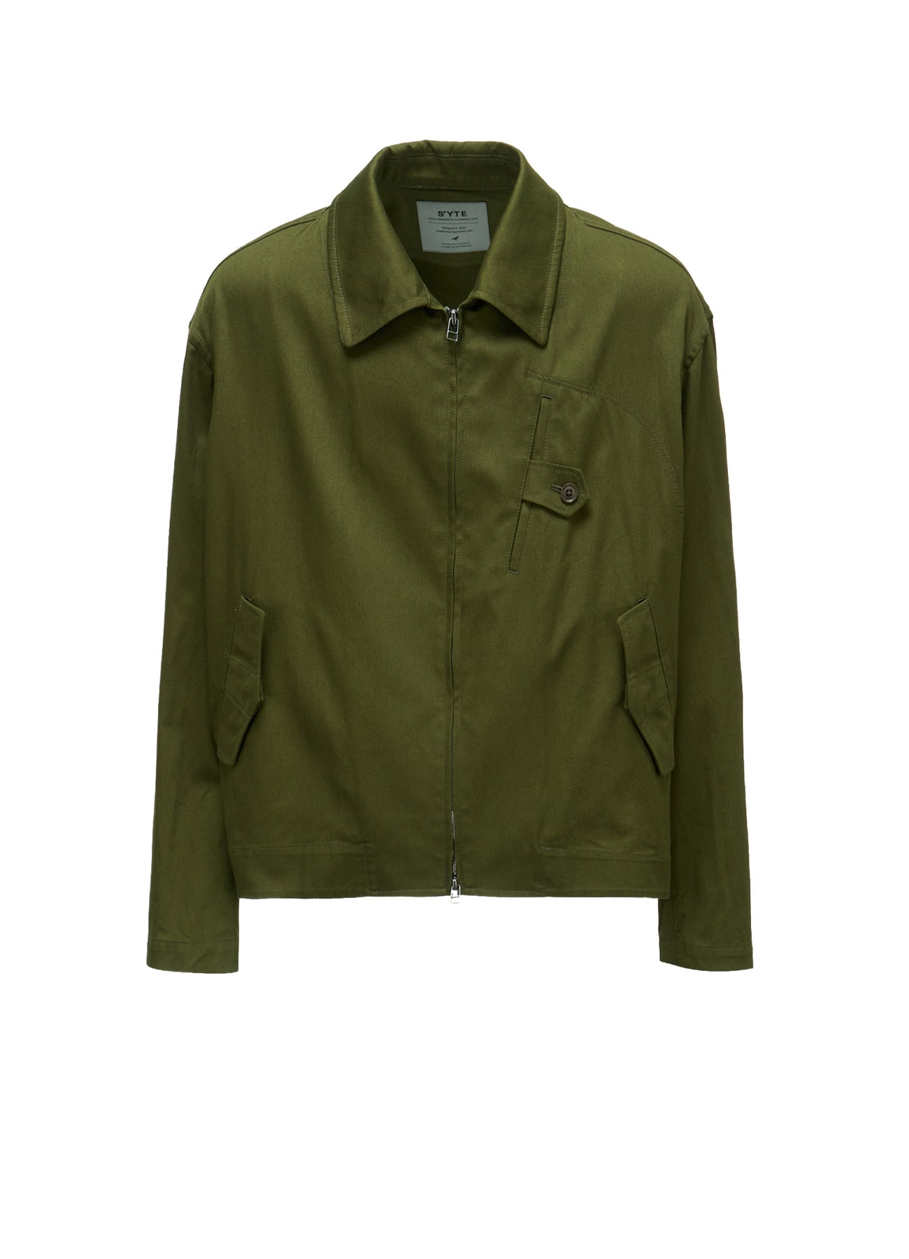 20/COTTON TWILL TAB DETAIL BLOUSON