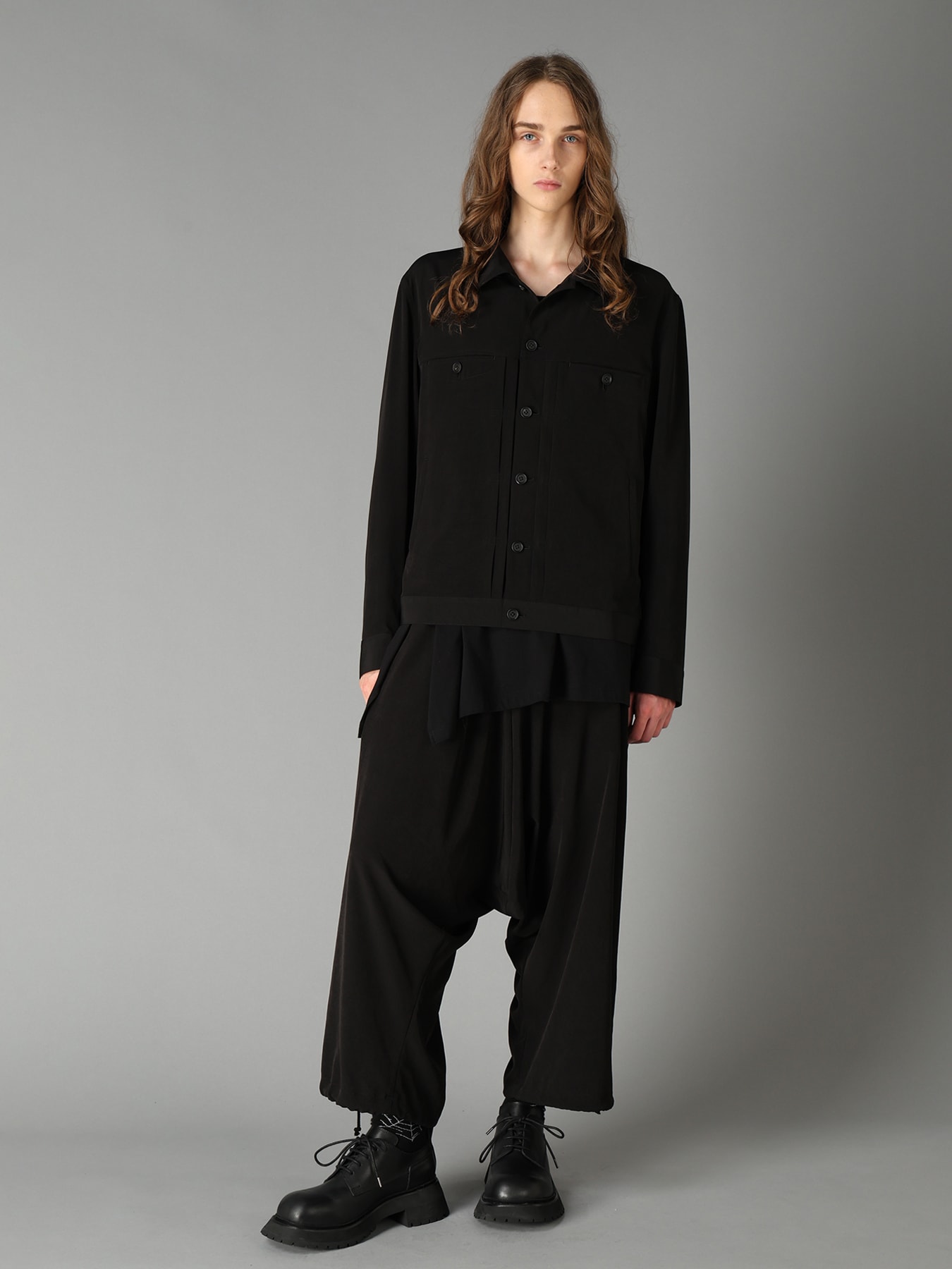 CREPE de CHINE TRUCKER JACKET