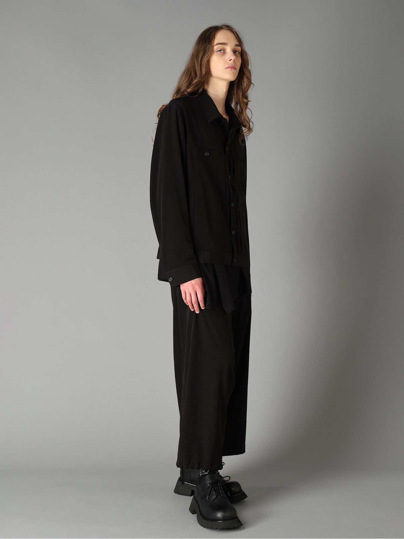 CREPE de CHINE TRUCKER JACKET