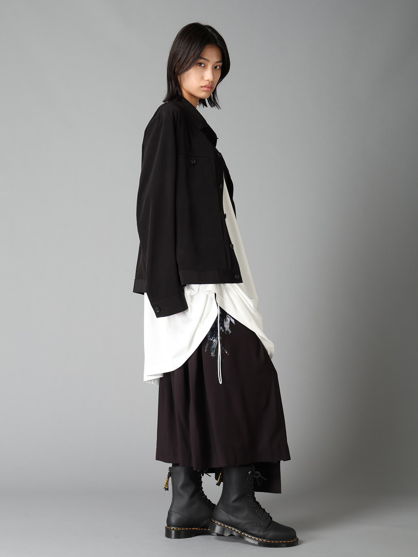 CREPE de CHINE TRUCKER JACKET