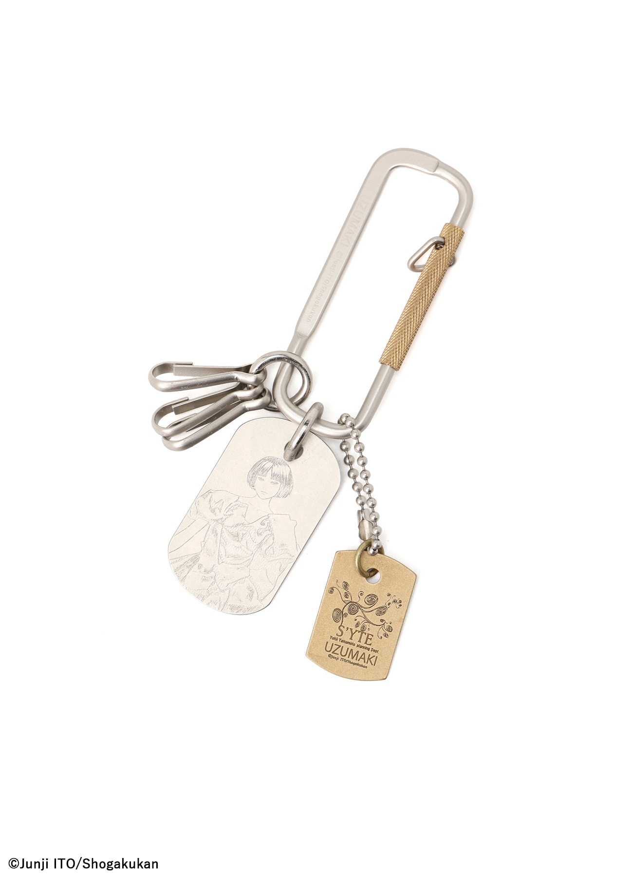 【11/5 12:00発売】S'YTE × Junji ITO -UZUMAKI- AZAMI WEARING YOHJI YAMAMOTO DOG TAG CARABINER