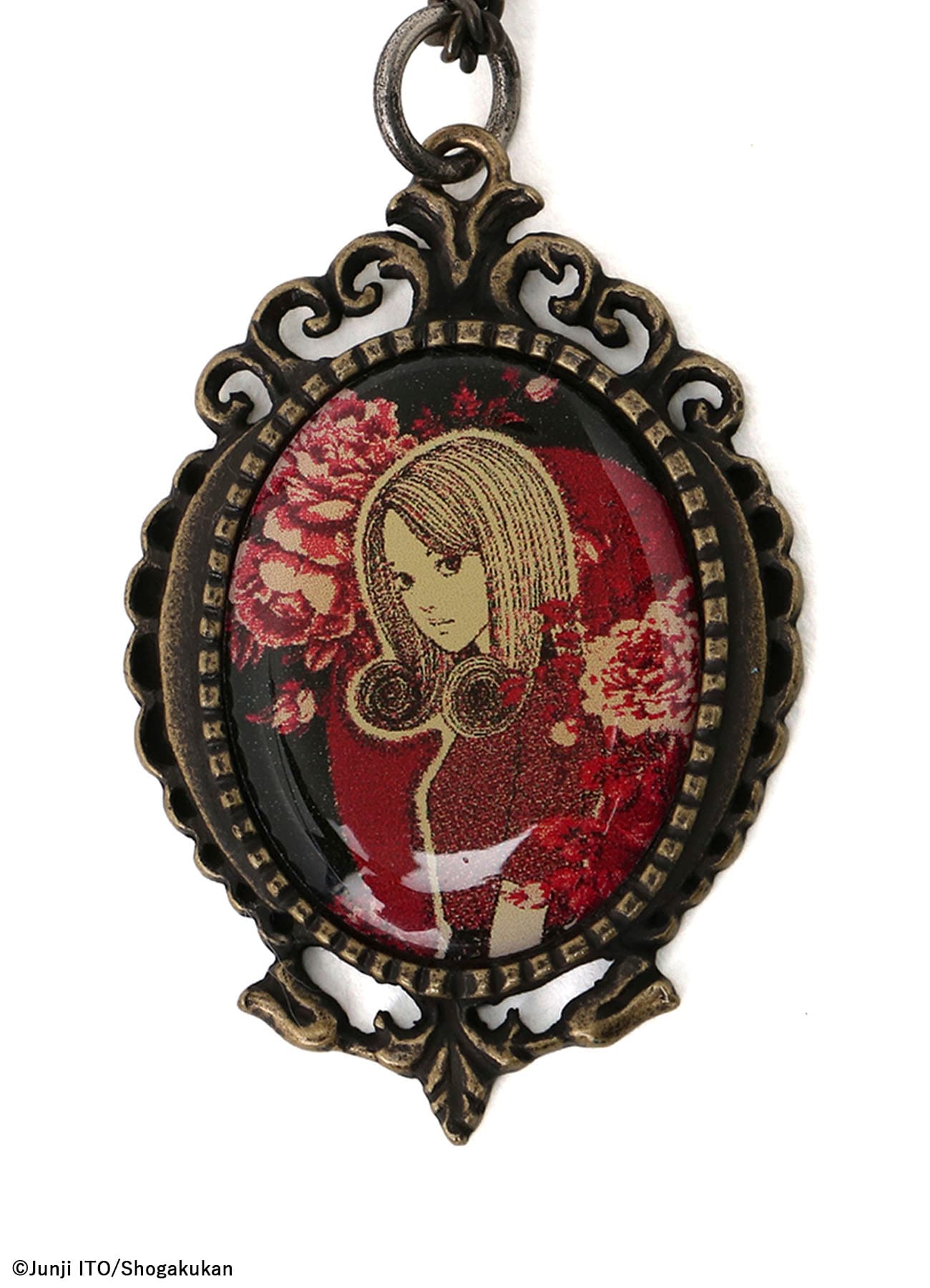 S'YTE × Junji ITO -UZUMAKI- FLOWER AND KIRIE CAMEO NECKLACE