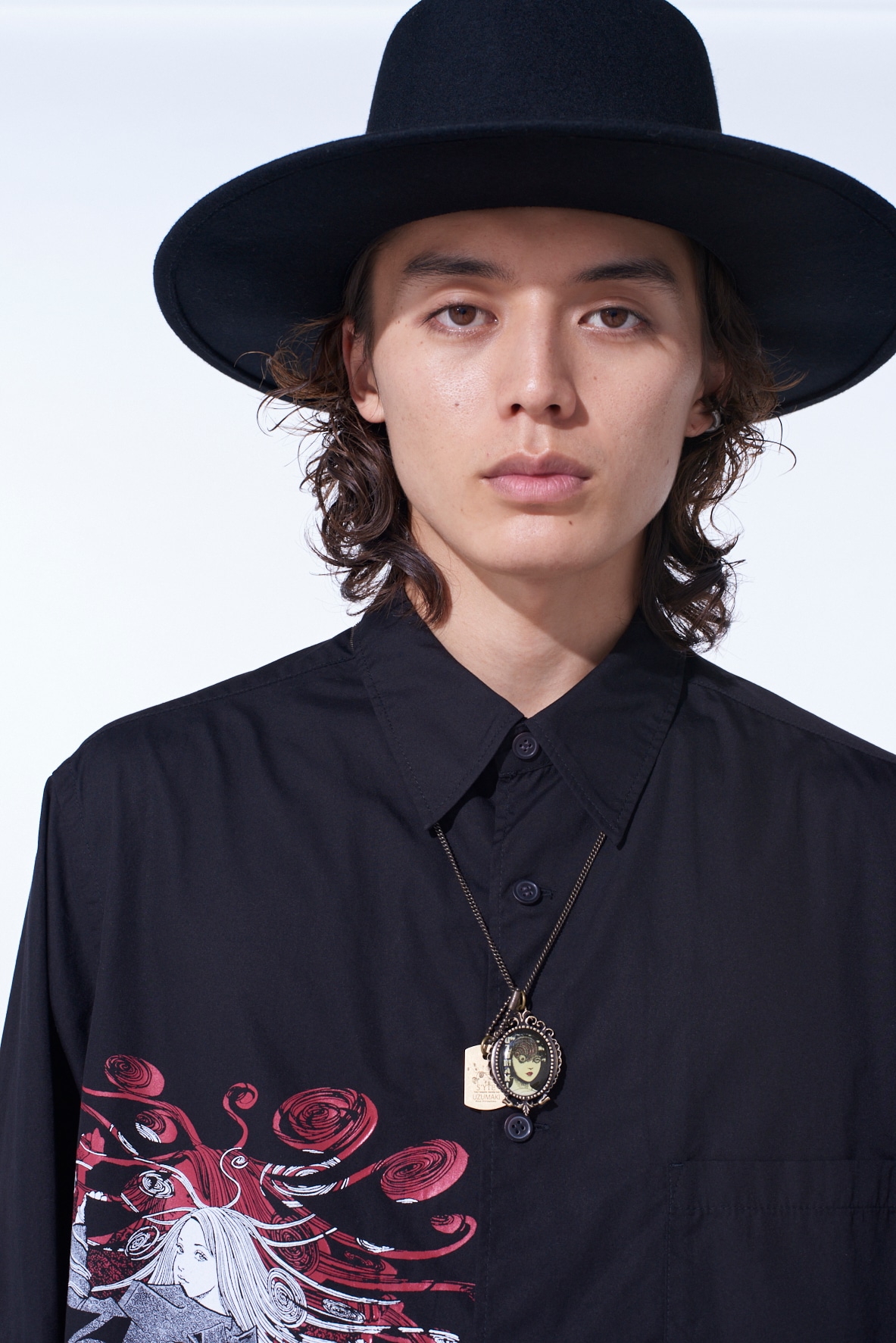 S'YTE × Junji ITO -UZUMAKI- AZAMI THE SPIRAL CAMEO NECKLACE