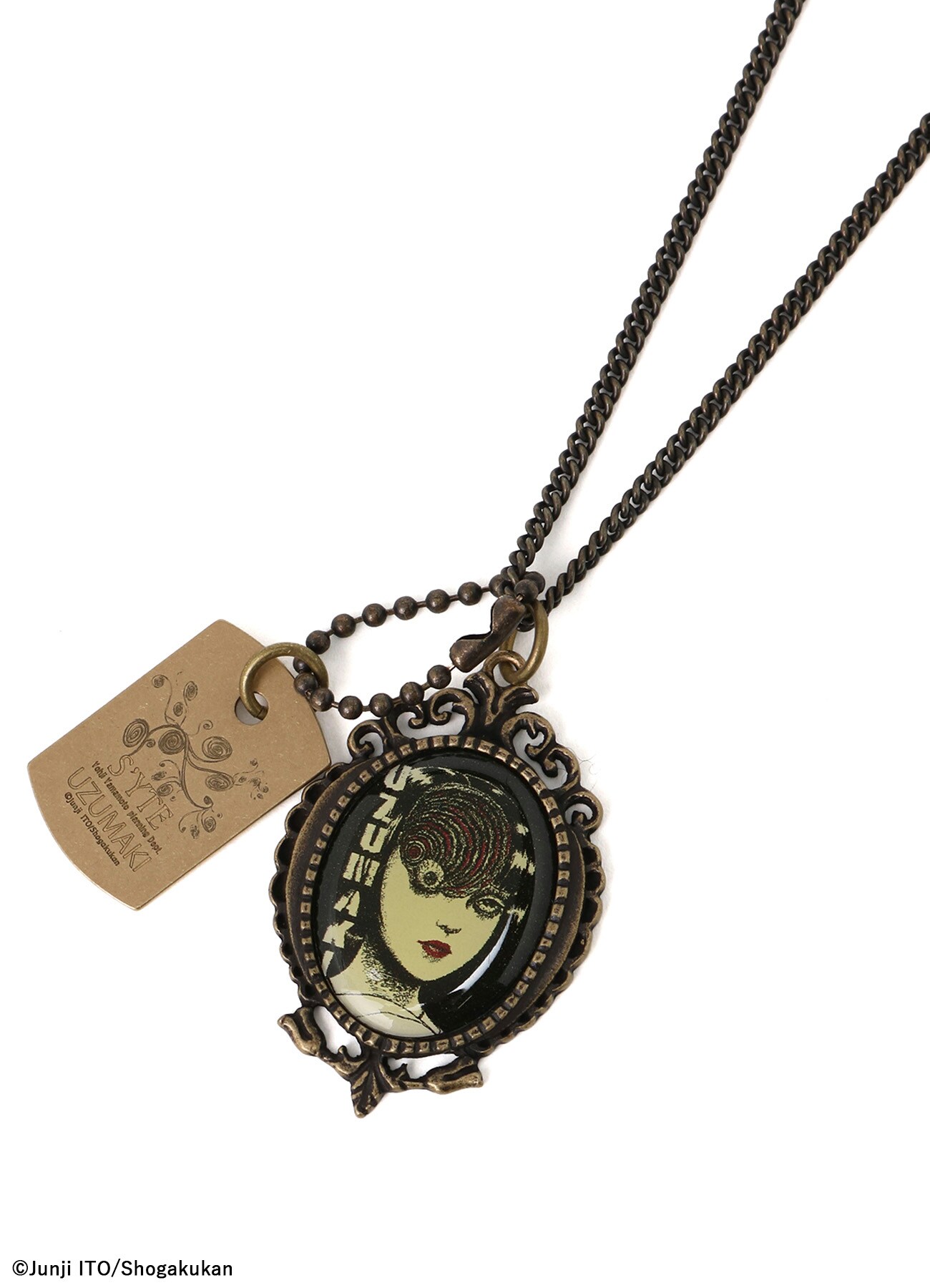 S'YTE × Junji ITO -UZUMAKI- AZAMI THE SPIRAL CAMEO NECKLACE