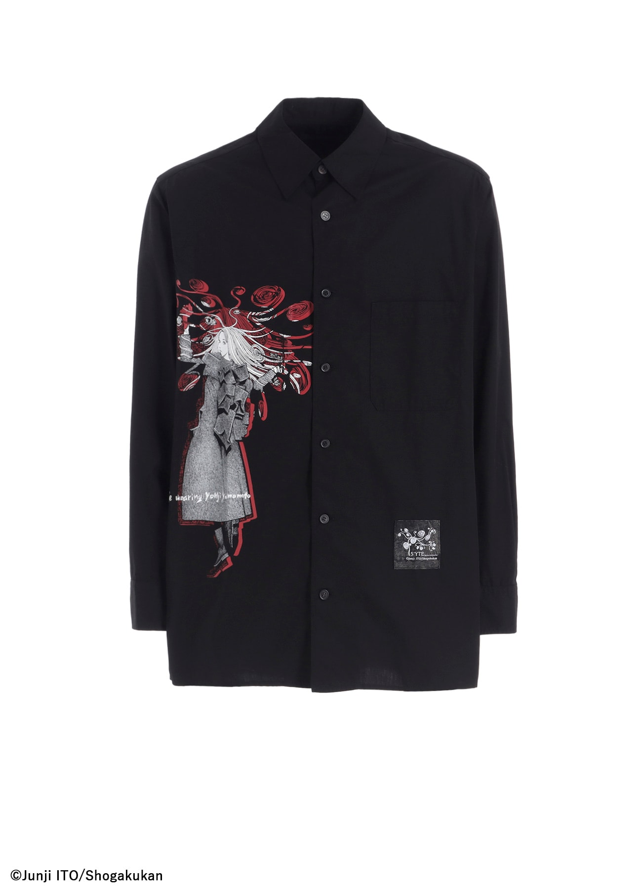 【11/5 12:00発売】S'YTE × Junji ITO -UZUMAKI- KIRIE WEARING YOHJI YAMAMOTO PRINTED SHIRT