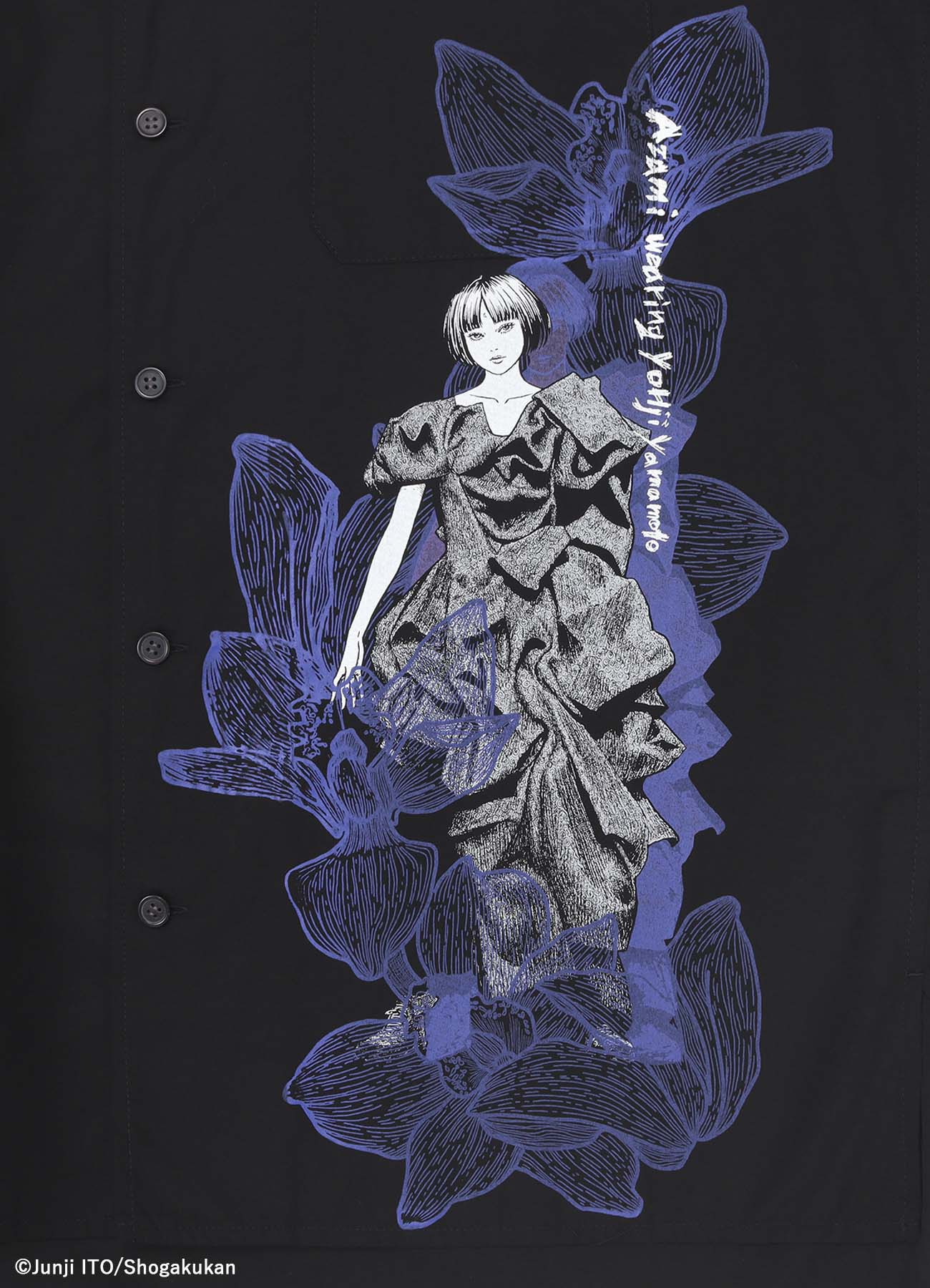 【11/5 12:00発売】S'YTE × Junji ITO -UZUMAKI- AZAMI WEARING YOHJI YAMAMOTO PRINTED SHIRT