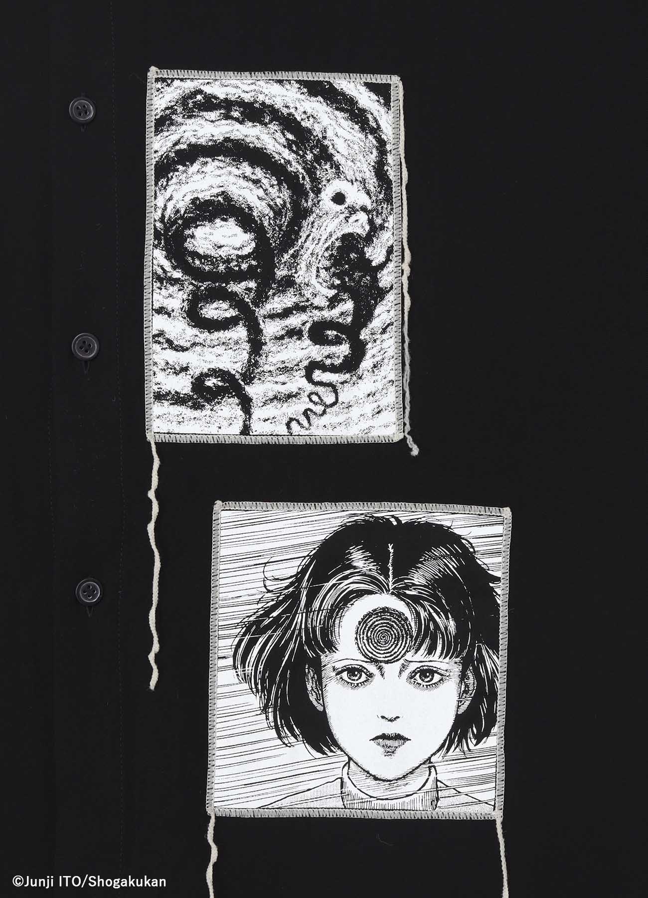 【11/5 12:00発売】S'YTE × Junji ITO -UZUMAKI- PRINTED PATCH OMNIBUS LONG SHIRT