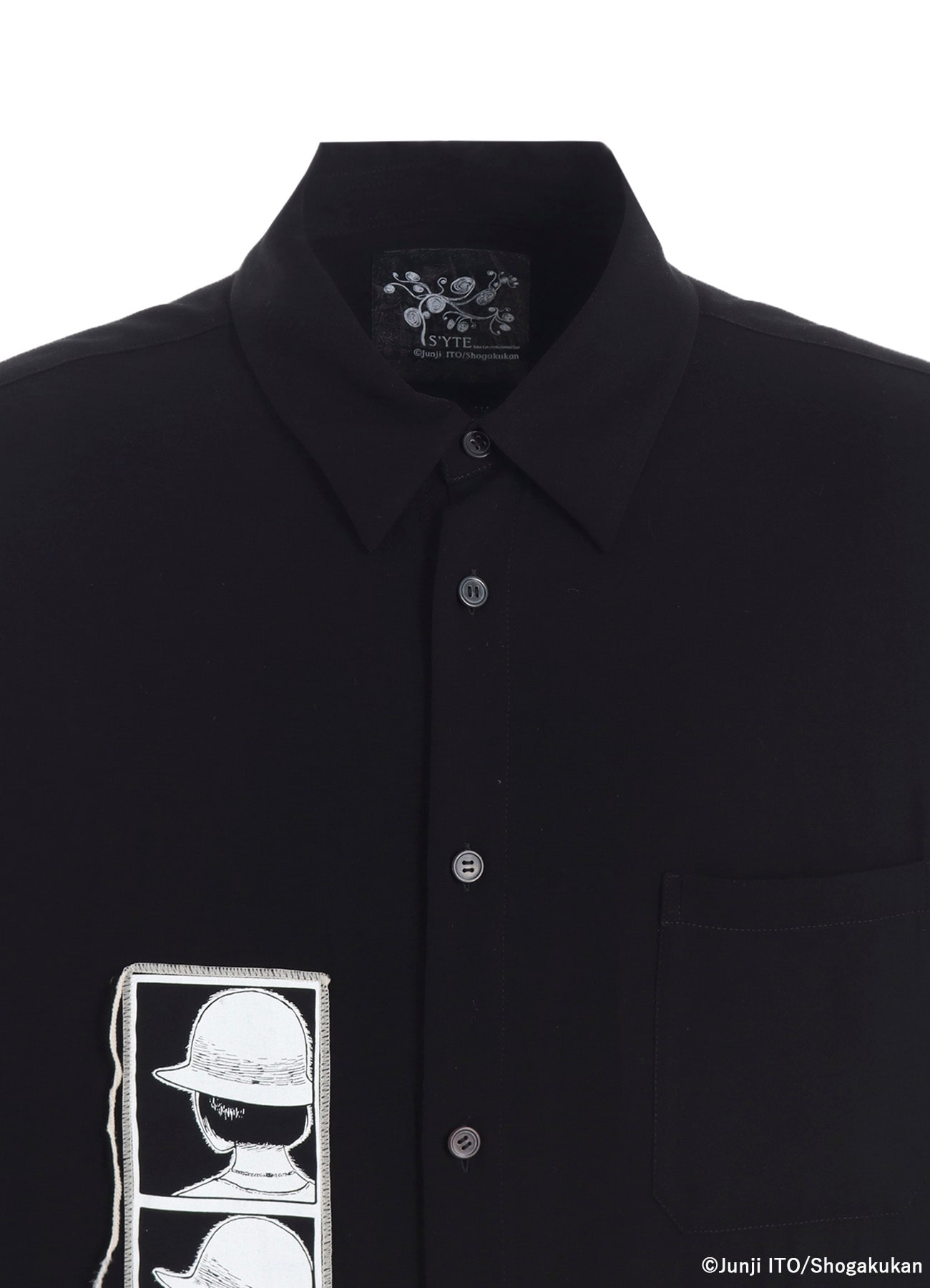 【11/5 12:00発売】S'YTE × Junji ITO -UZUMAKI- PRINTED PATCH OMNIBUS LONG SHIRT