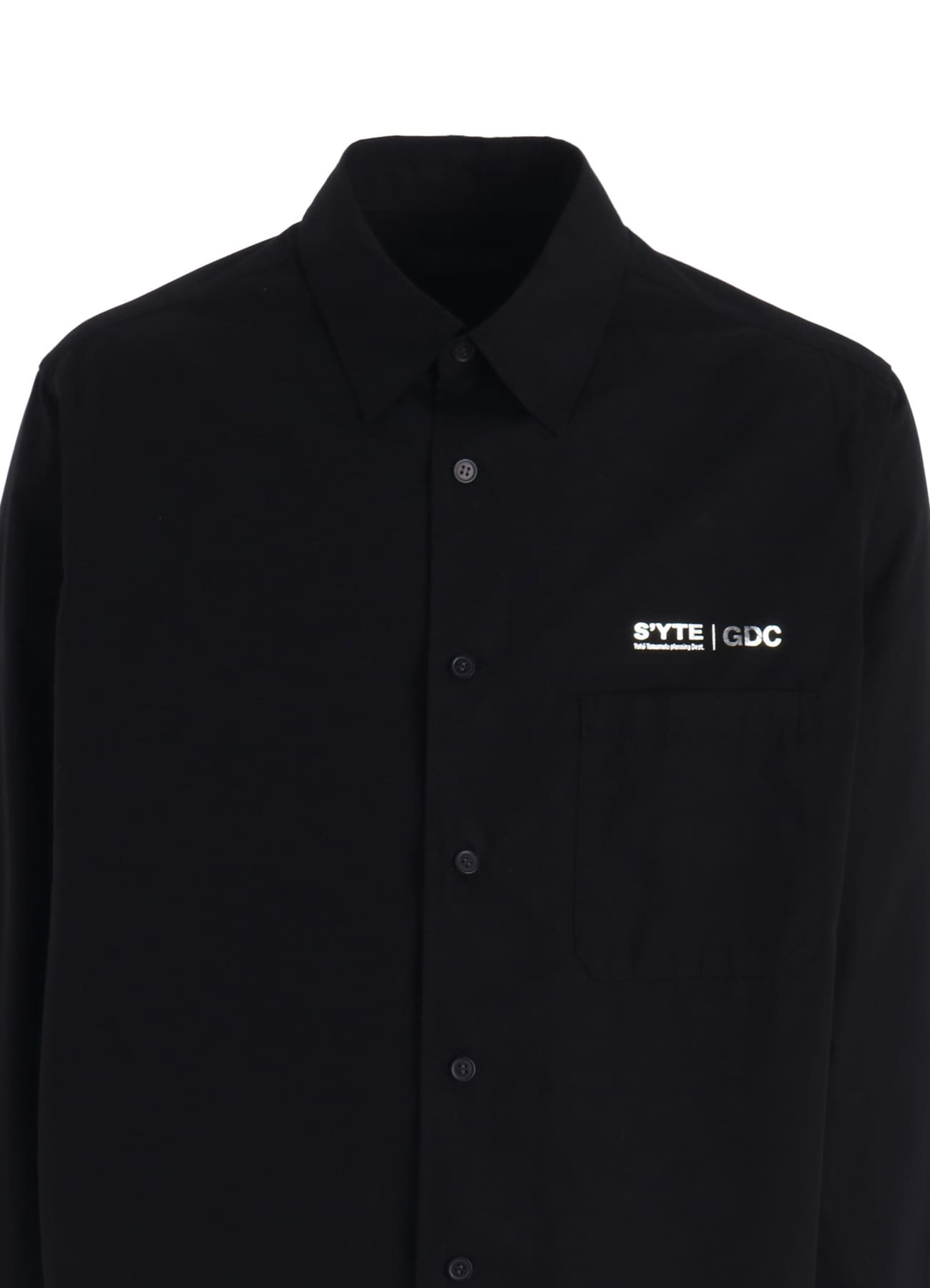 【2/19 12:00 Release】-S’YTE × GDC Collaborate Collection-COTTON BROAD LOGO-PRINTED REGULAR COLLAR SHIRT