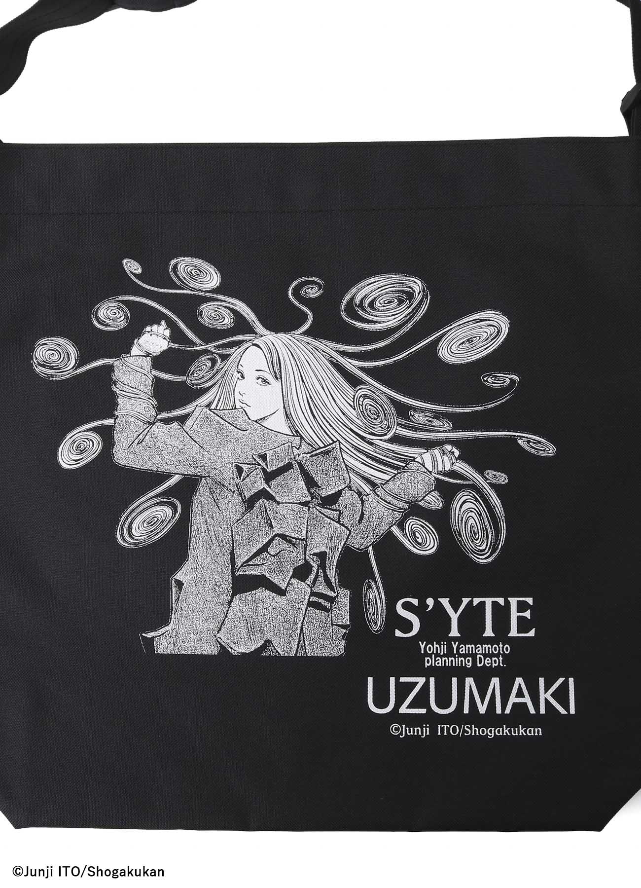 S'YTE × Junji ITO -UZUMAKI- KIRIE＆AZAMI  WEARING YOHJI YAMAMOTO PRINTED BAG