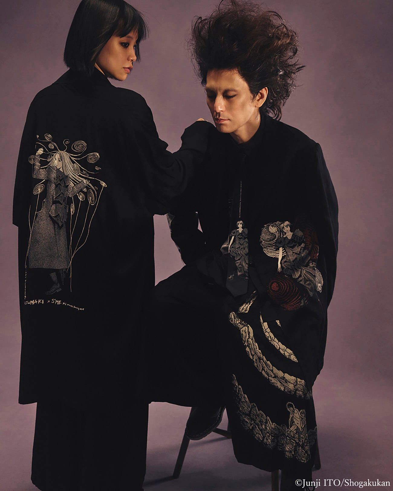 【11/5 12:00発売】S'YTE × Junji ITO -UZUMAKI- AZAMI WEARING YOHJI YAMAMOTO PRINTED JACKET