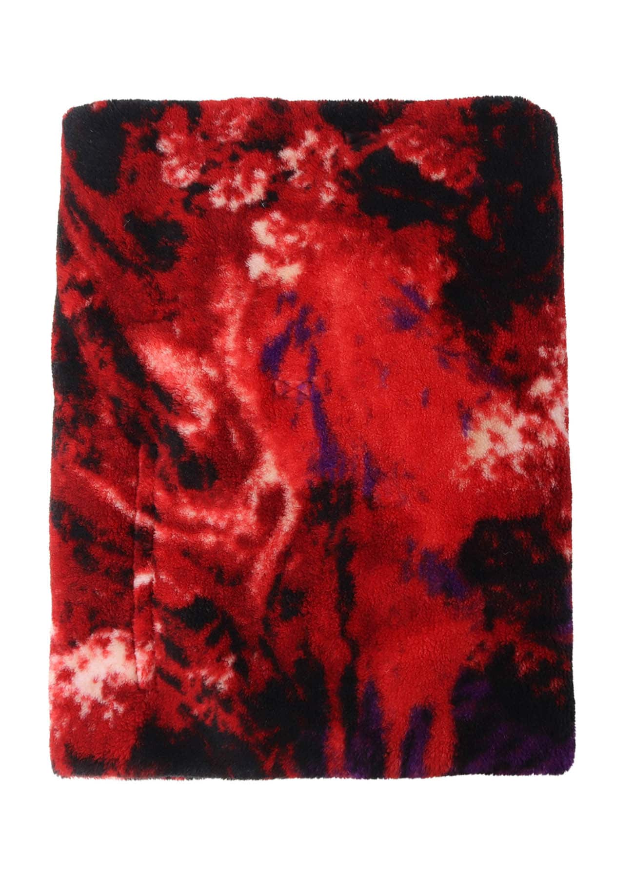 【11/20 12:00 Release】S'YTE X TAION REVERSIBLE QUILTED DOWN SCARF WITH RED PRINTED FLEECE LINING