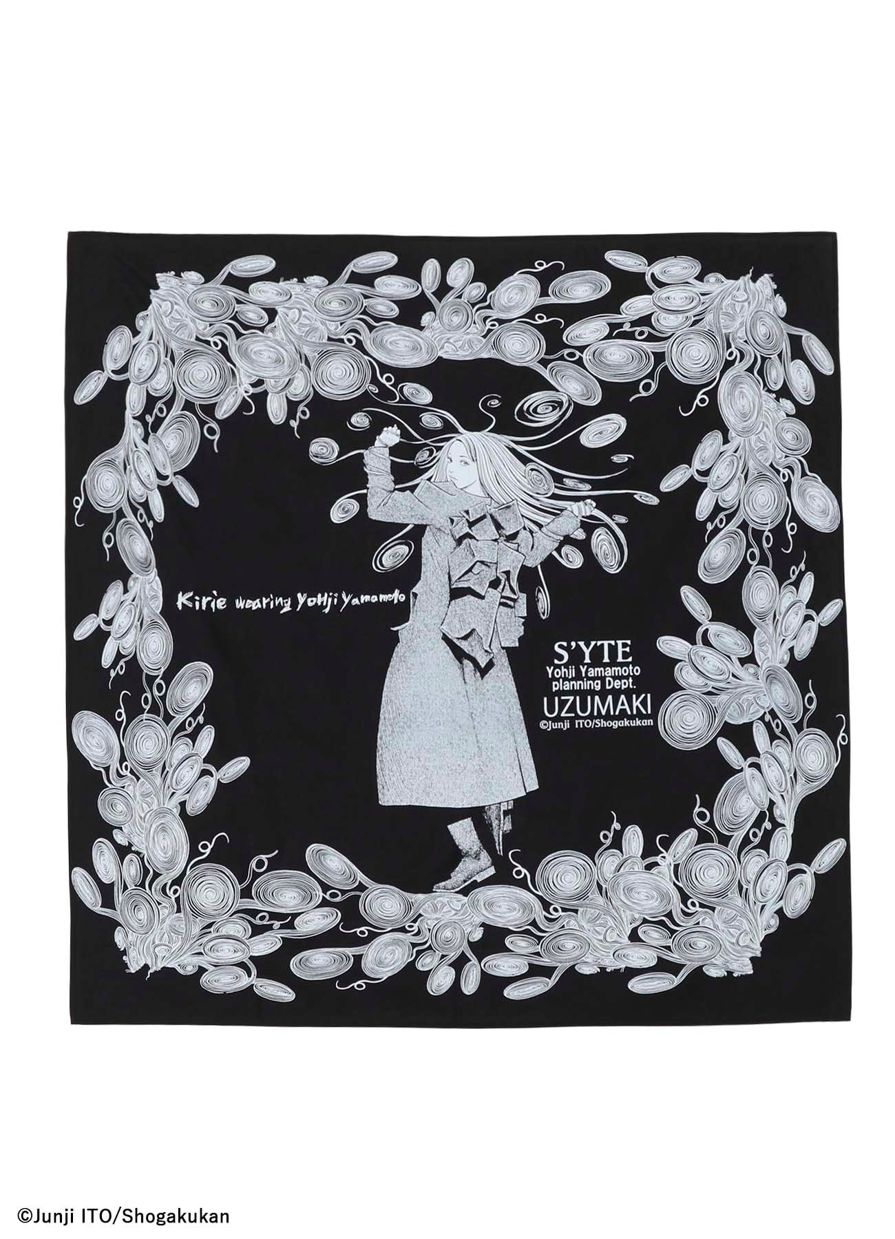 【11/5 12:00発売】S'YTE × Junji ITO -UZUMAKI- KIRIE WEARING YOHJI YAMAMOTO SCARF