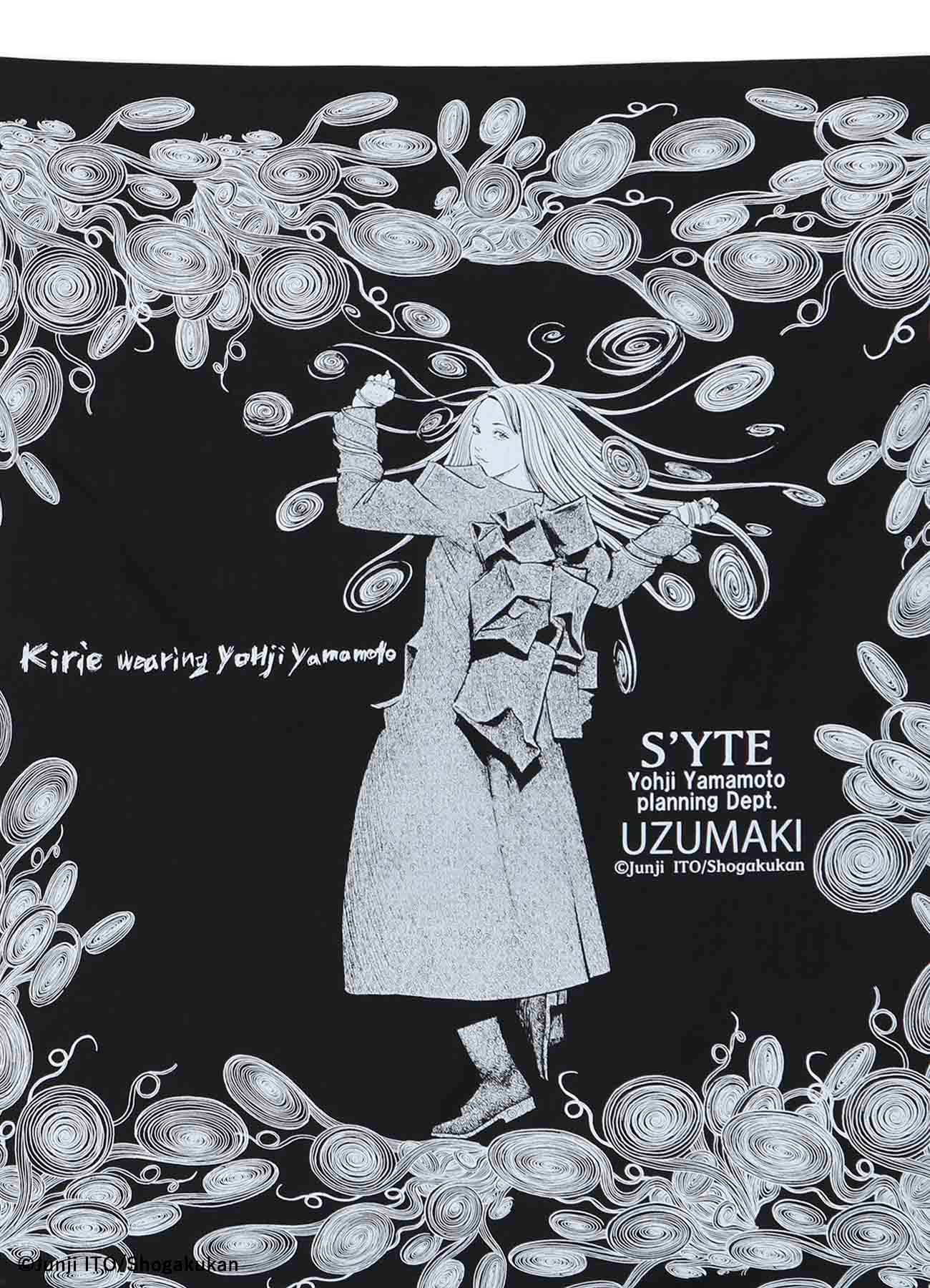 S'YTE × Junji ITO -UZUMAKI- KIRIE WEARING YOHJI YAMAMOTO SCARF
