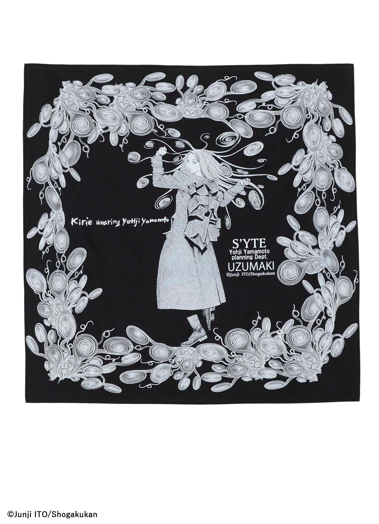 【11/5 12:00発売】S'YTE × Junji ITO -UZUMAKI- KIRIE WEARING YOHJI YAMAMOTO SCARF