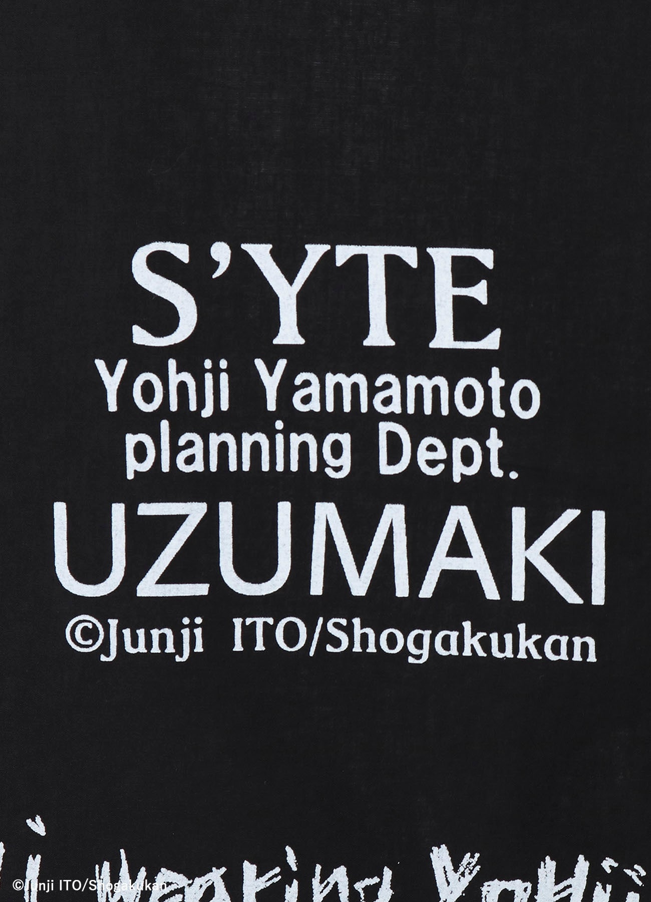 S'YTE × Junji ITO -UZUMAKI- AZAMI WEARING YOHJI YAMAMOTO SCARF