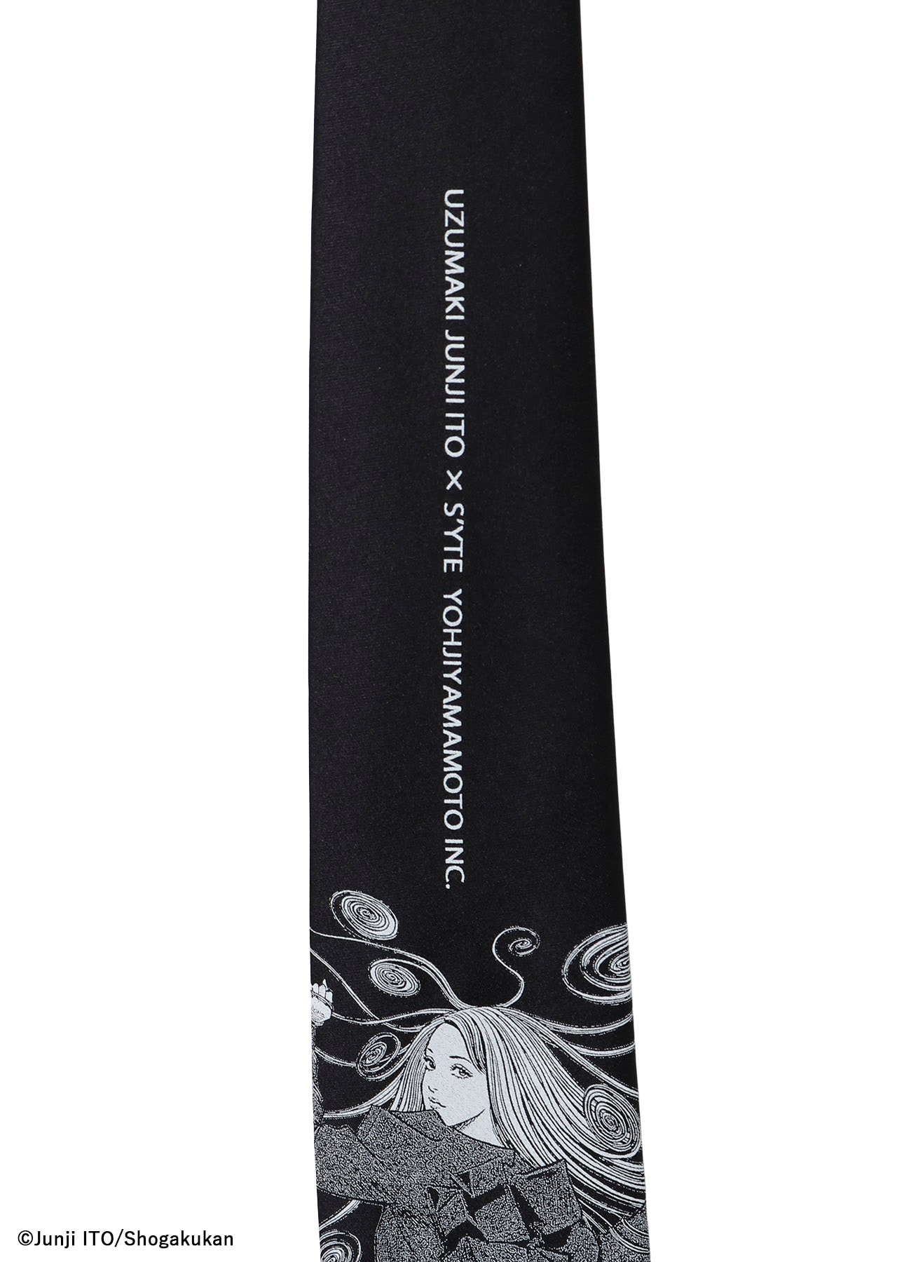 S'YTE × Junji ITO -UZUMAKI- KIRIE WEARING YOHJI YAMAMOTO SILK TIE