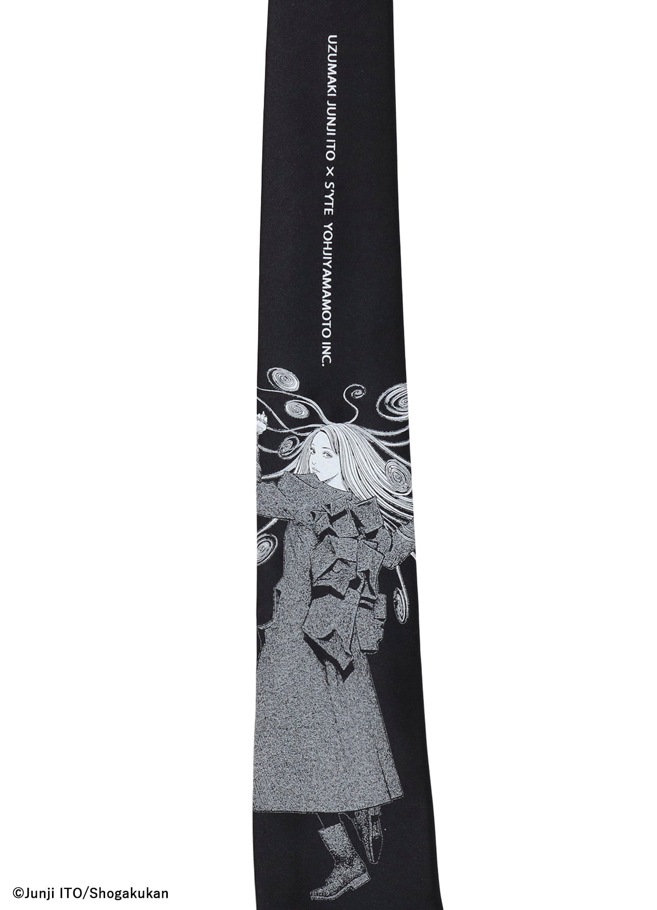 【11/5 12:00発売】S'YTE × Junji ITO -UZUMAKI- KIRIE WEARING YOHJI YAMAMOTO SILK TIE