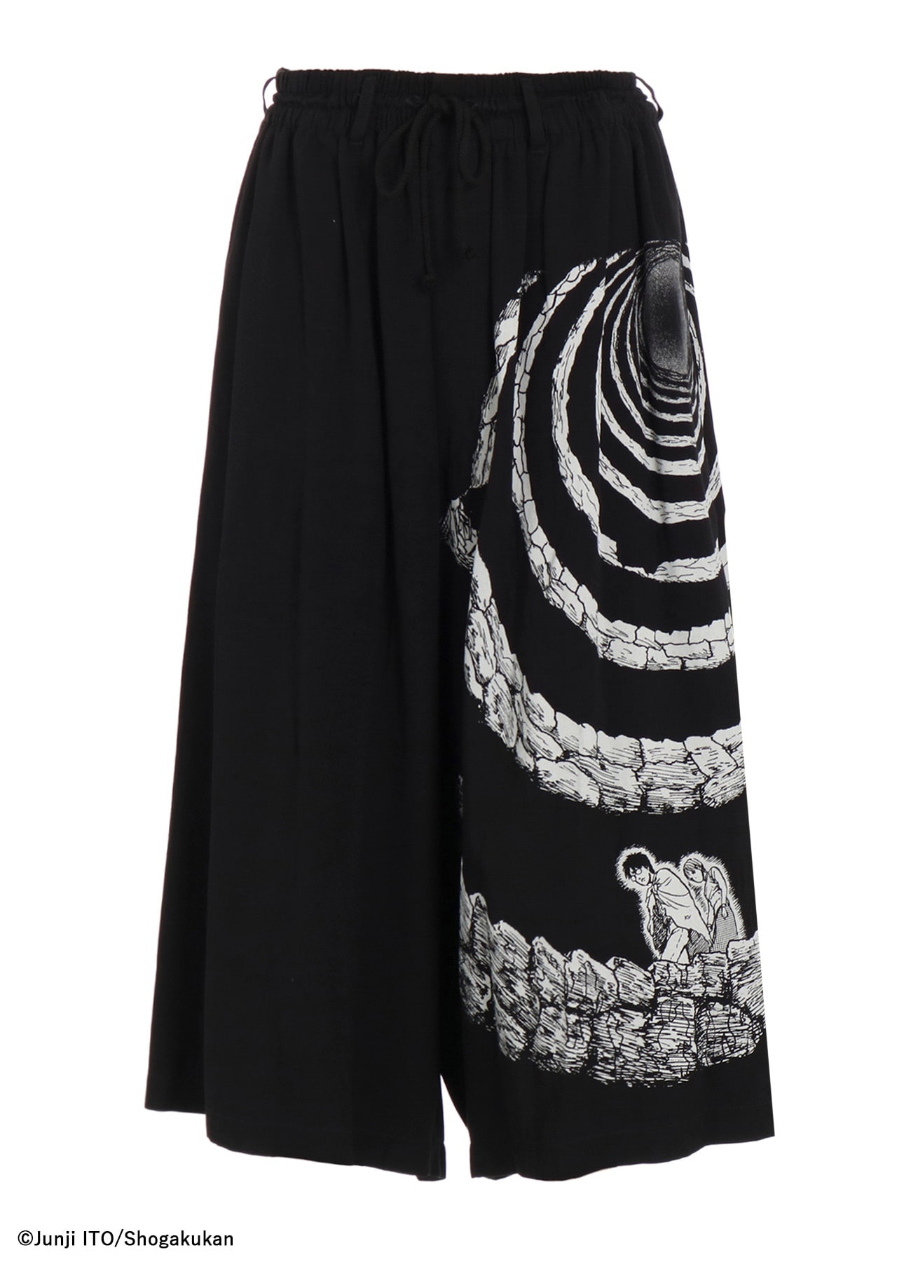 S'YTE × Junji ITO -UZUMAKI- THE SPIRAL PRINTED CULOTTE PANTS