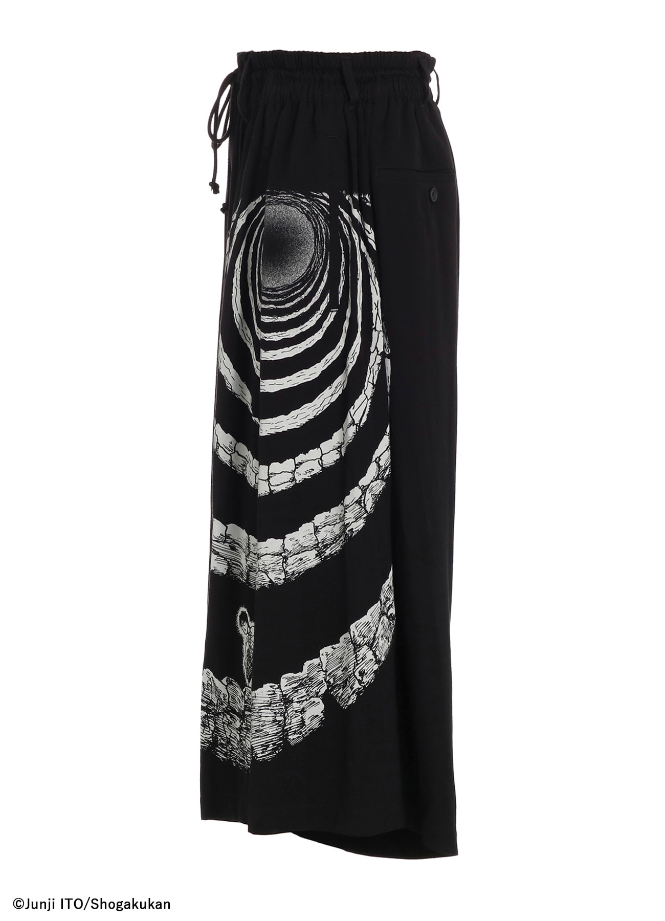 S'YTE × Junji ITO -UZUMAKI- THE SPIRAL PRINTED CULOTTE PANTS