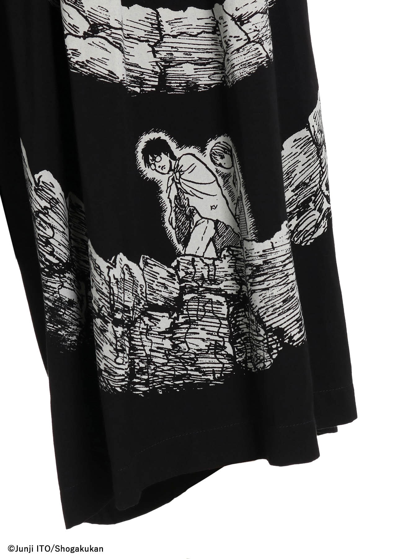 S'YTE × Junji ITO -UZUMAKI- THE SPIRAL PRINTED CULOTTE PANTS