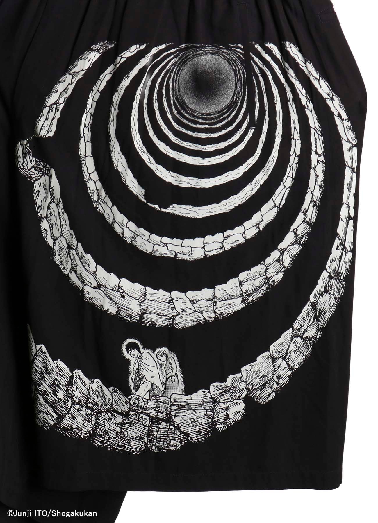 S'YTE × Junji ITO -UZUMAKI- THE SPIRAL PRINTED CULOTTE PANTS