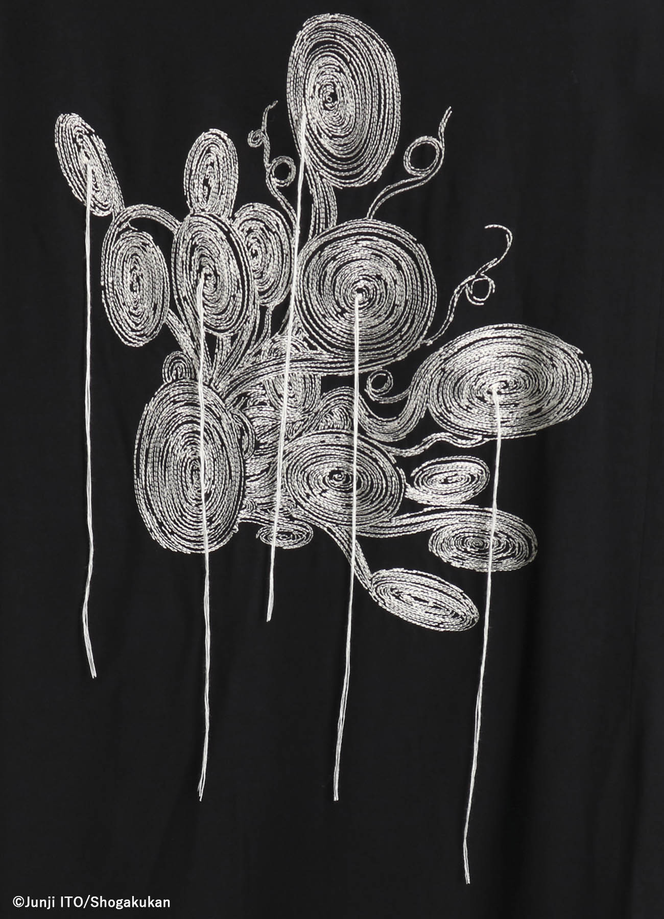 S'YTE × Junji ITO -UZUMAKI- UZUMAKI MOTIF EMBROIDERY HAKAMA BALLOON PANTS