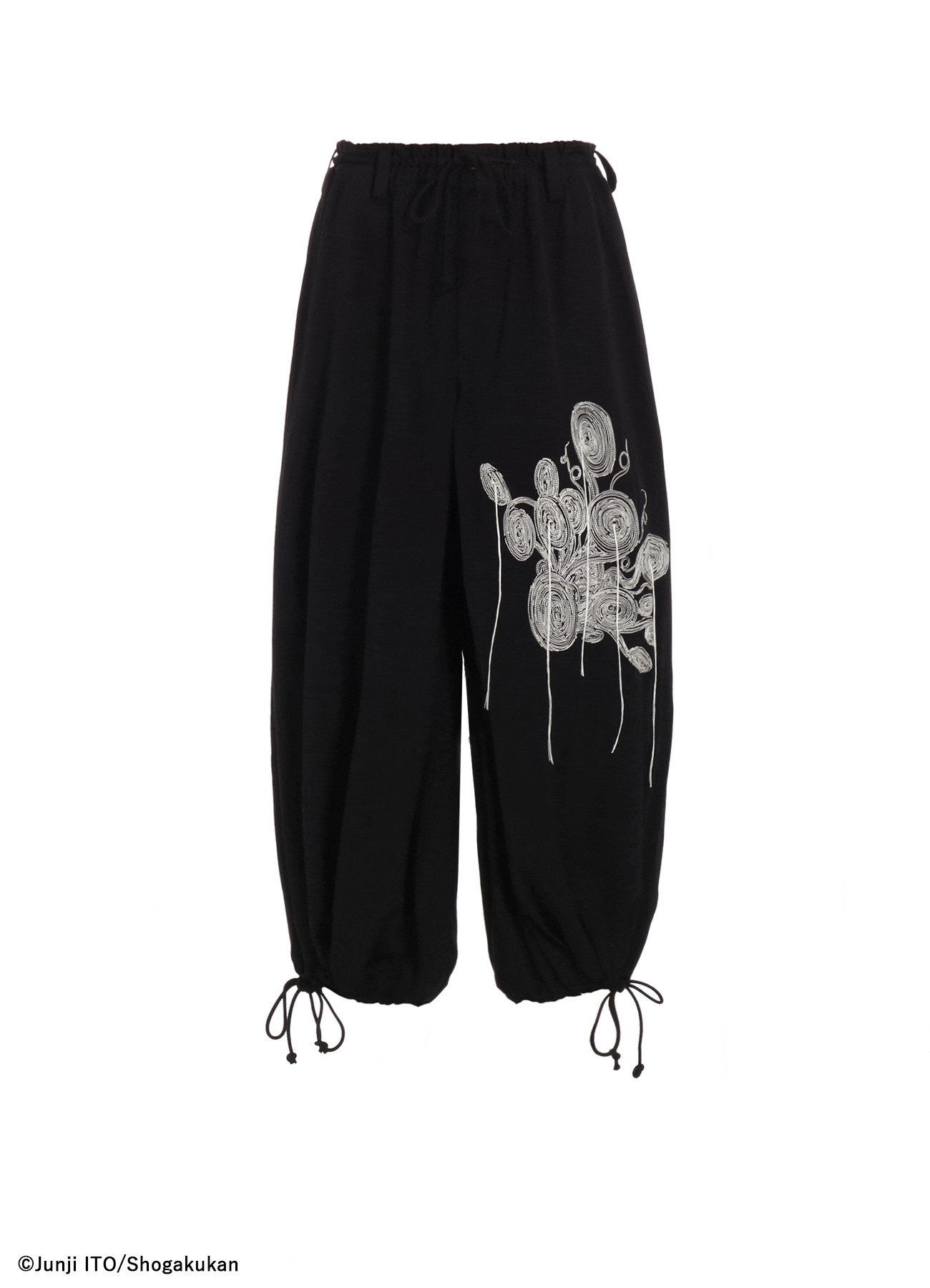 【11/5 12:00発売】S'YTE × Junji ITO -UZUMAKI- UZUMAKI MOTIF EMBROIDERY HAKAMA BALLOON PANTS