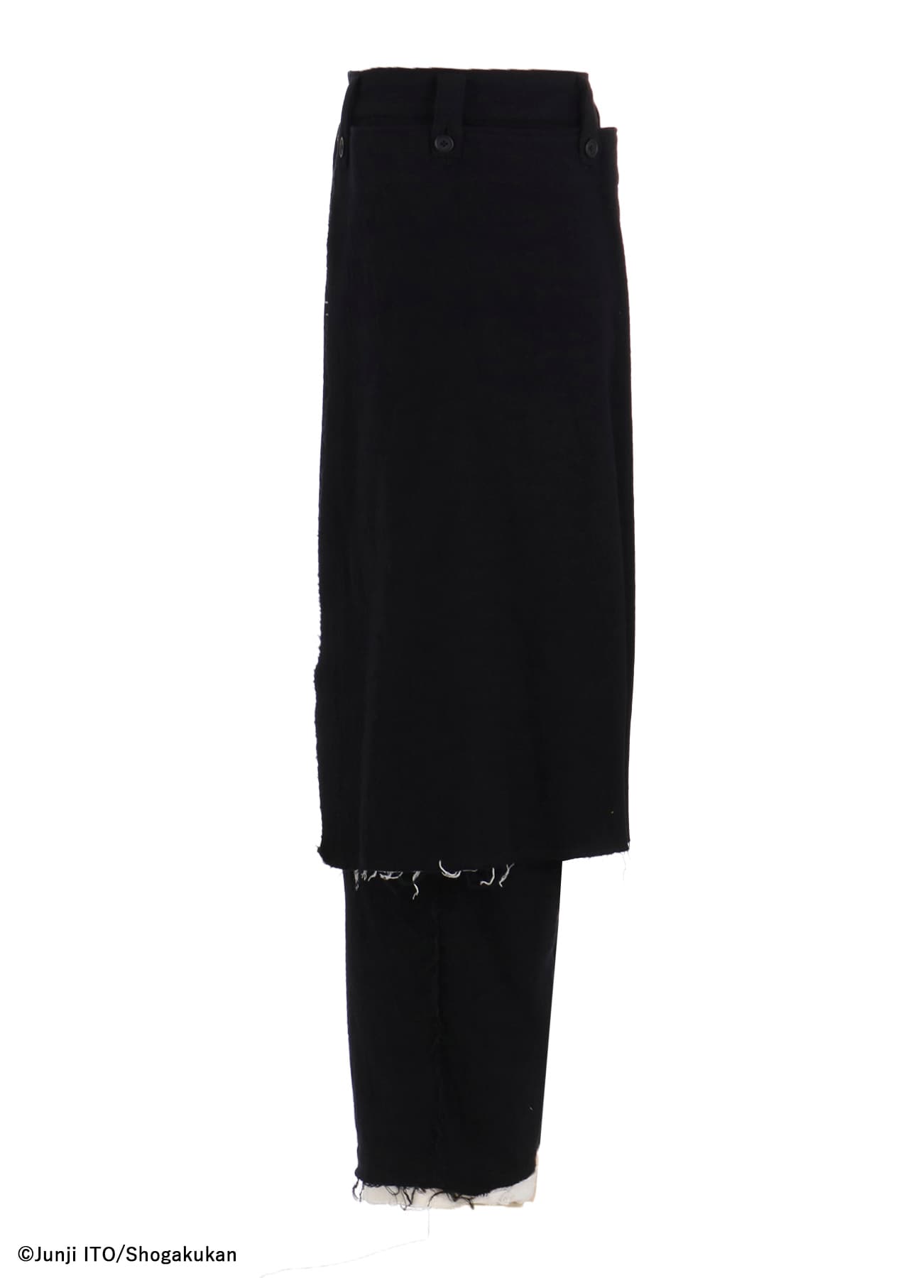 S'YTE × Junji ITO -UZUMAKI- KIRIE PRINTED WRAP SKIRT PANTS