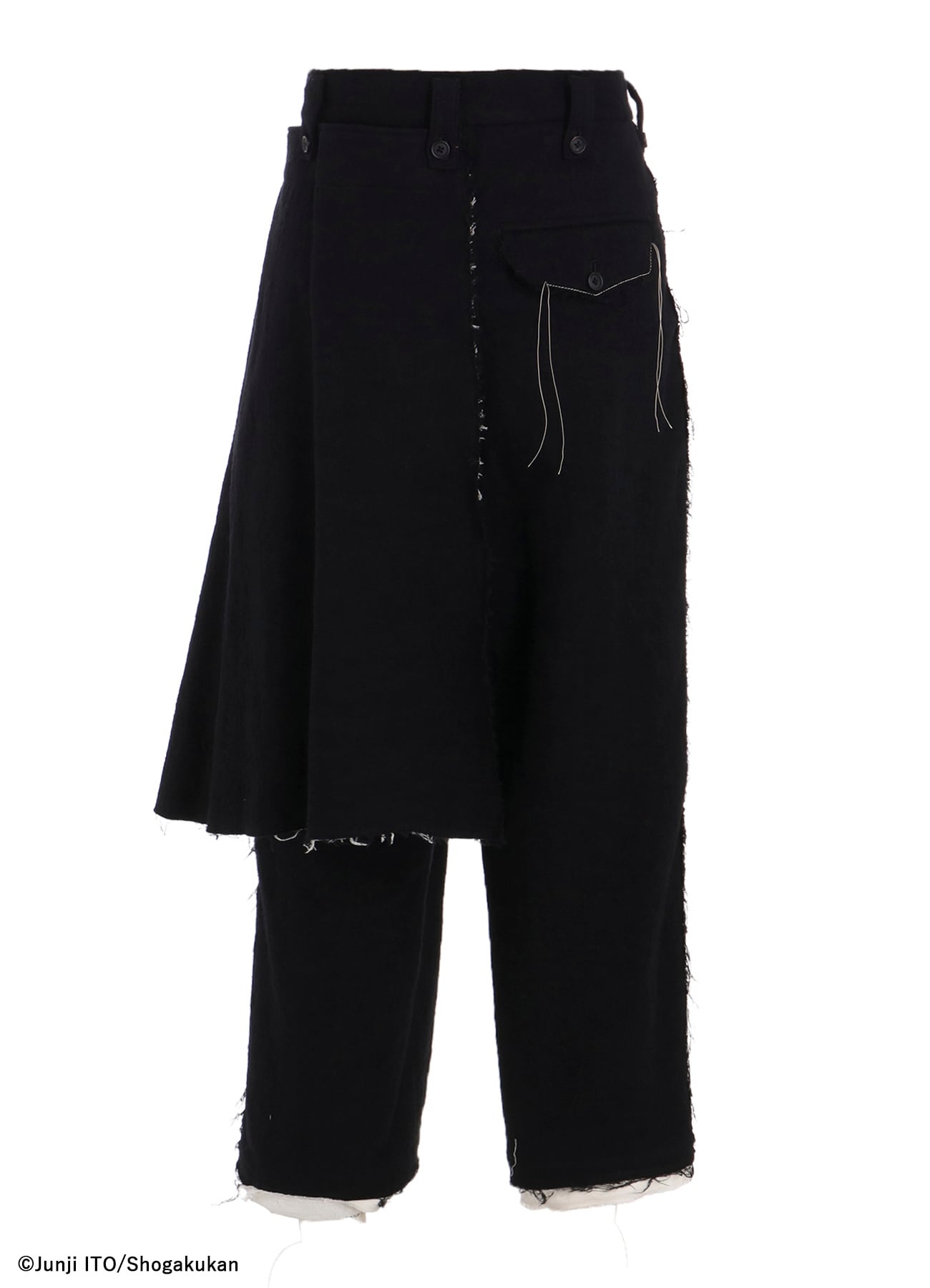 S'YTE × Junji ITO -UZUMAKI- KIRIE PRINTED WRAP SKIRT PANTS