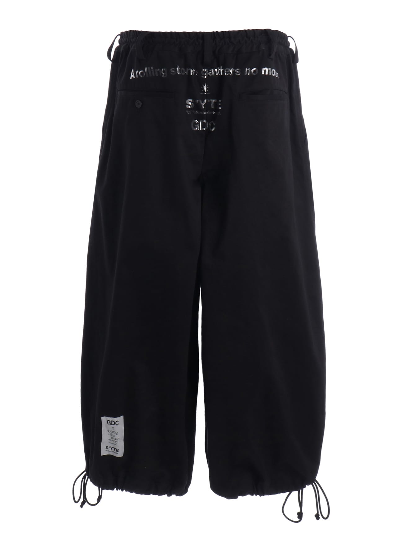 【2/19 12:00 Release】-S’YTE × GDC Collaborate Collection-WEPON CLOTH LOGO-PRINTED HAKAMA BALLOON PANTS