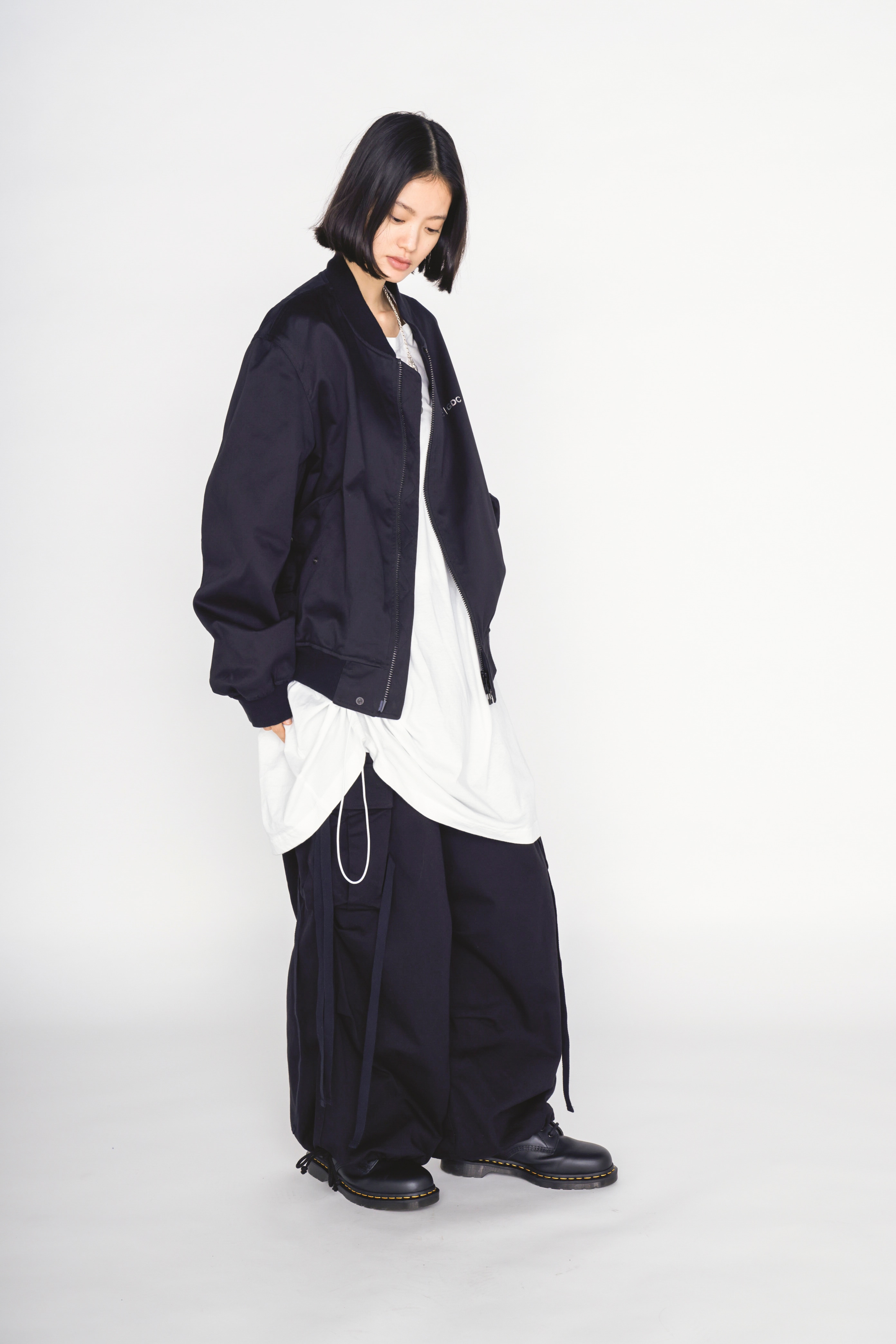 【2/19 12:00 Release】-S’YTE × GDC Collaborate Collection-COTTON DRILL LOGO-PRINTED ARMY TECHNO PANTS