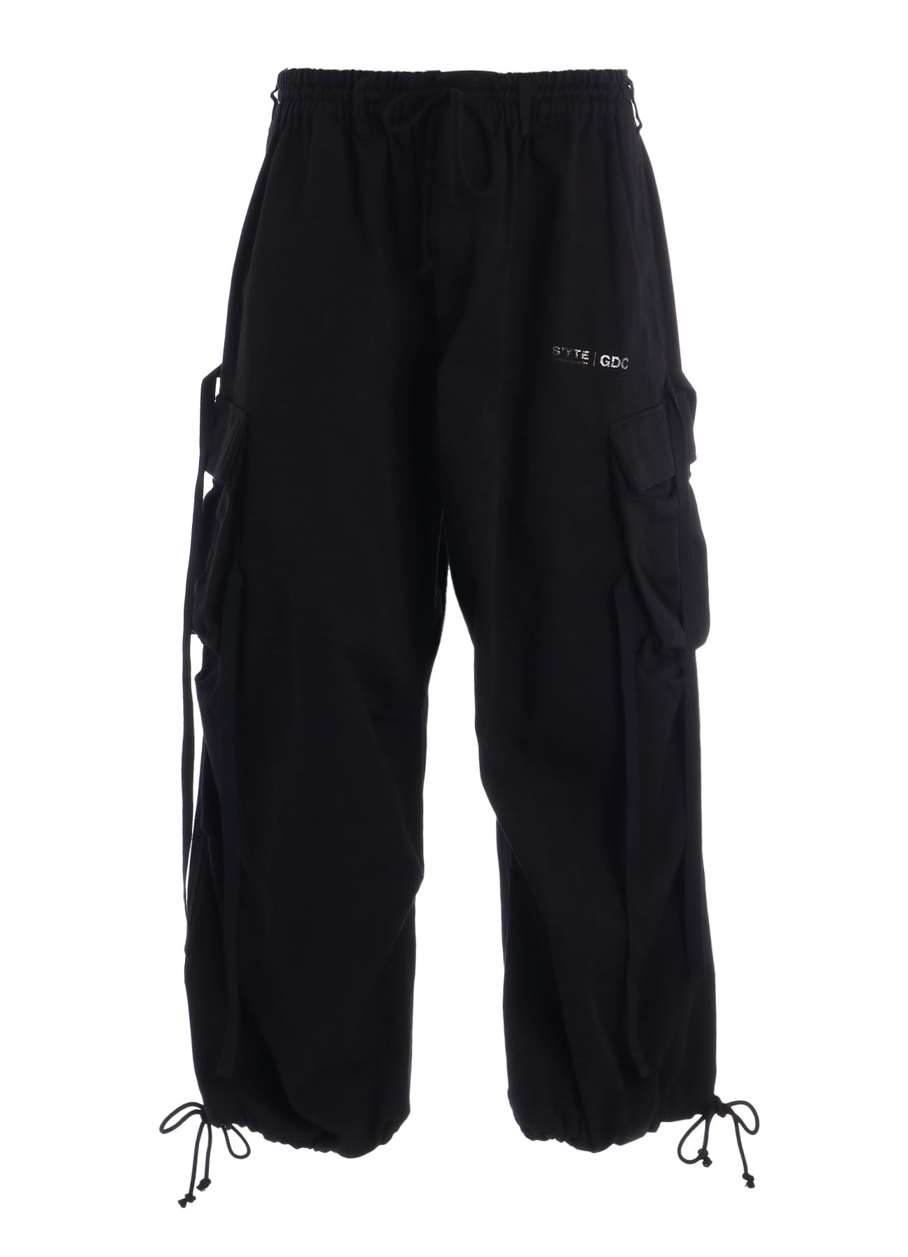 【2/19 12:00 Release】-S’YTE × GDC Collaborate Collection-COTTON DRILL LOGO-PRINTED ARMY TECHNO PANTS
