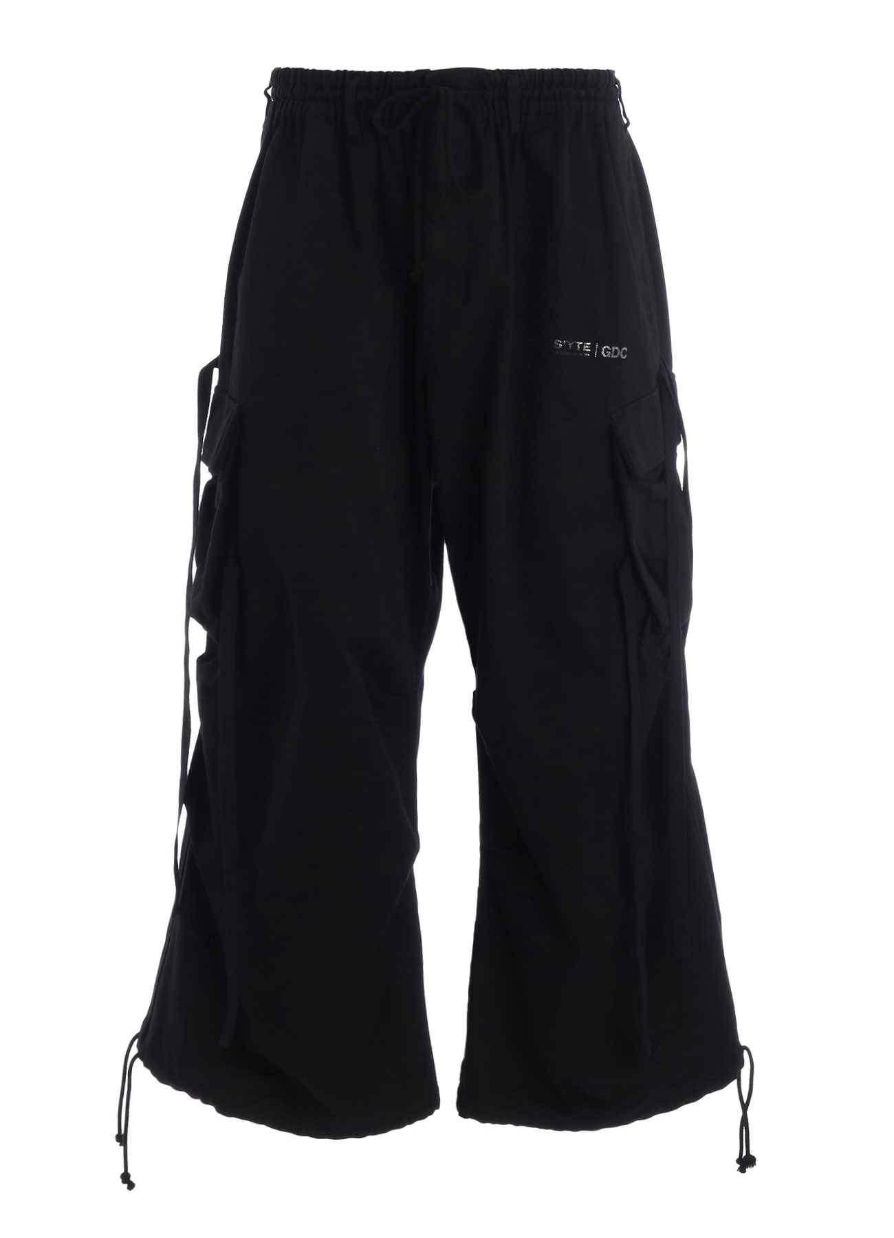 【2/19 12:00 Release】-S’YTE × GDC Collaborate Collection-COTTON DRILL LOGO-PRINTED ARMY TECHNO PANTS