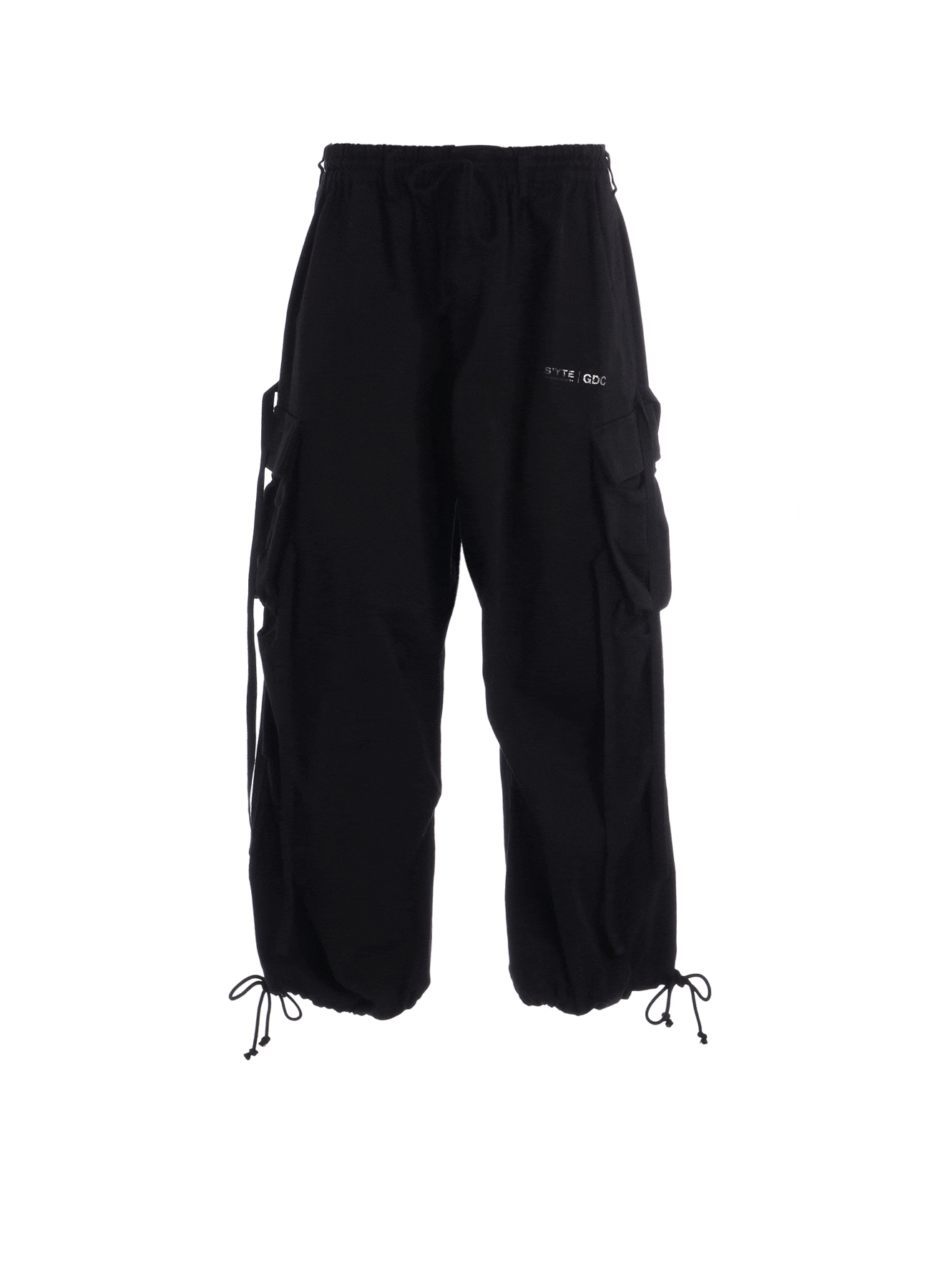 【2/19 12:00 Release】-S’YTE × GDC Collaborate Collection-COTTON DRILL LOGO-PRINTED ARMY TECHNO PANTS