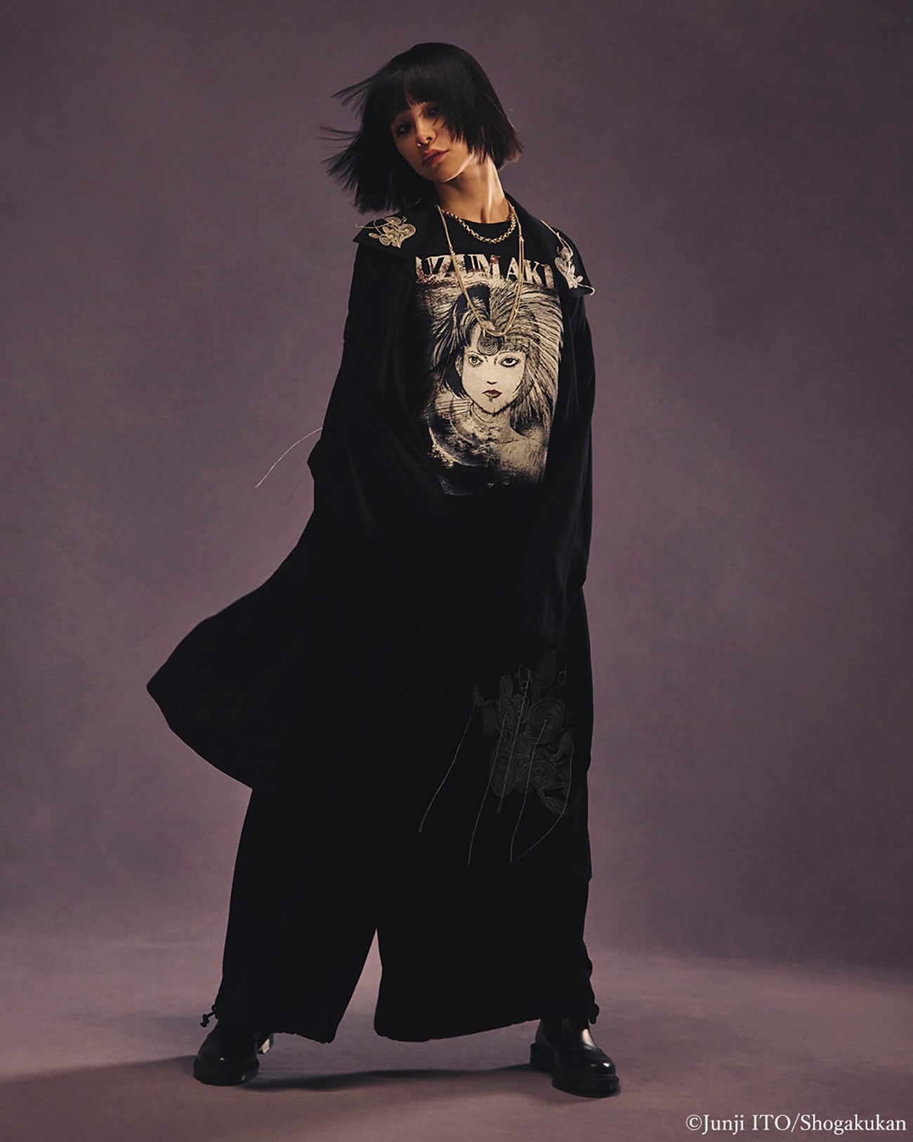 【11/5 12:00発売】S'YTE × Junji ITO -UZUMAKI- AZAMI COLLAGE GRAPHIC T-SHIRT