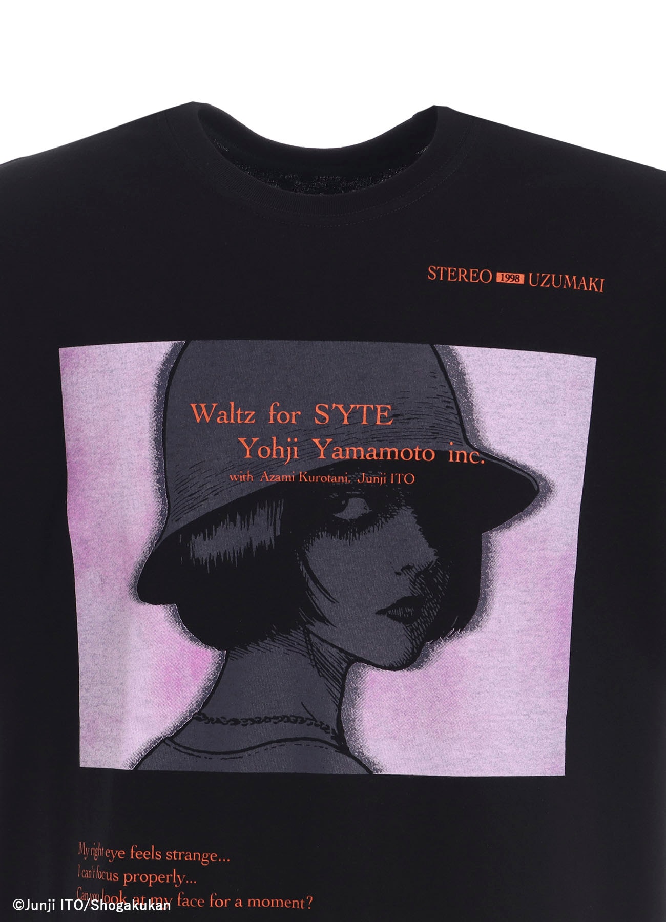 S'YTE × Junji ITO -UZUMAKI- AZAMI WALTZ FOR S’YTE GRAPHIC T-SHIRT