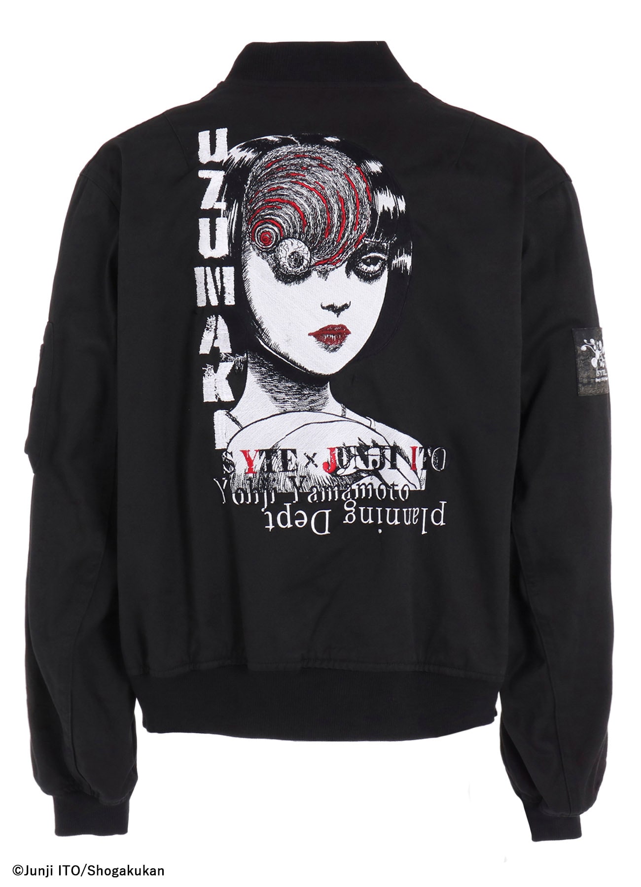 【11/5 12:00発売】S'YTE × Junji ITO -UZUMAKI- AZAMI EMBROIDERY BOMBER JACKET