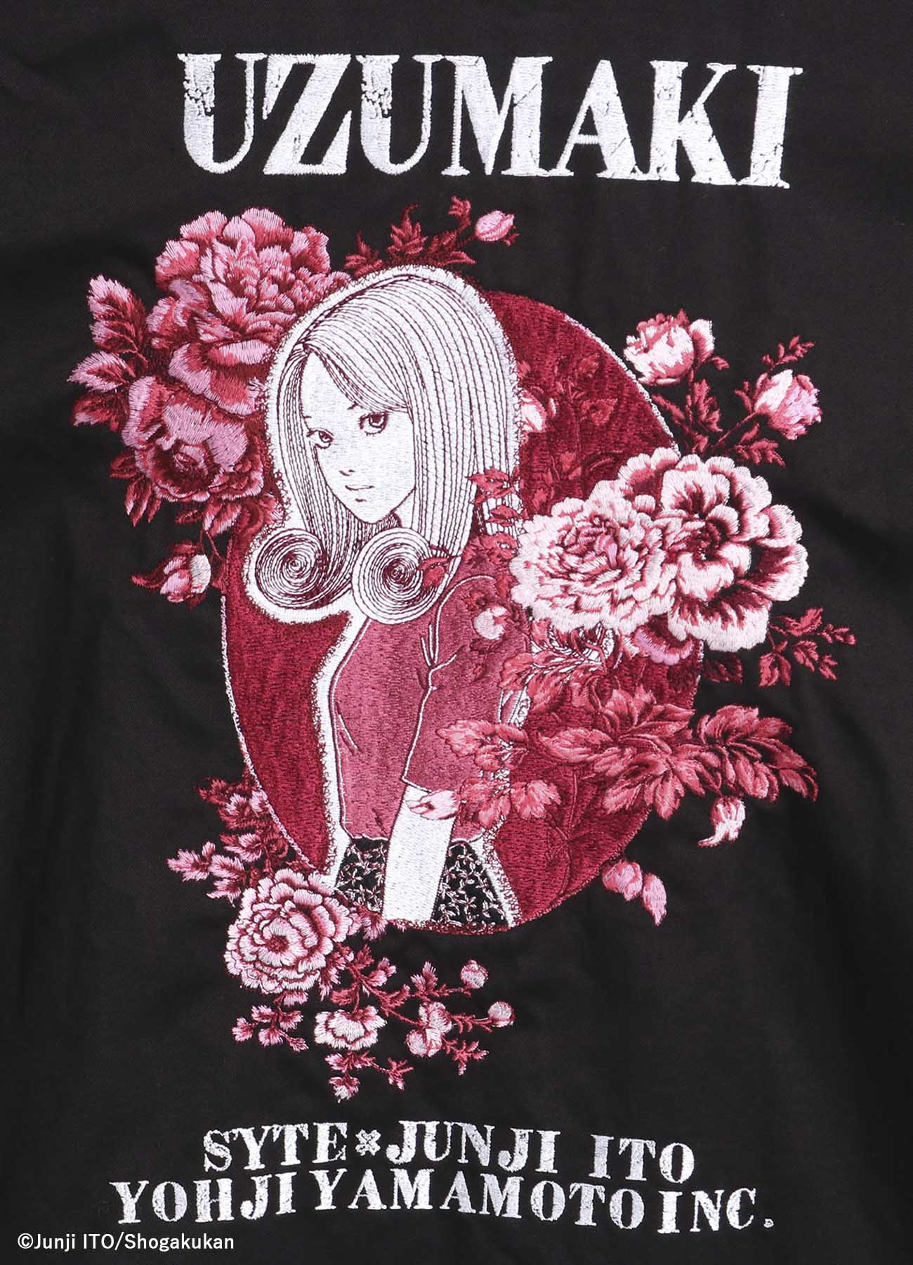 S'YTE × Junji ITO -UZUMAKI- KIRIE EMBROIDERY ZIPPER BLOUSON