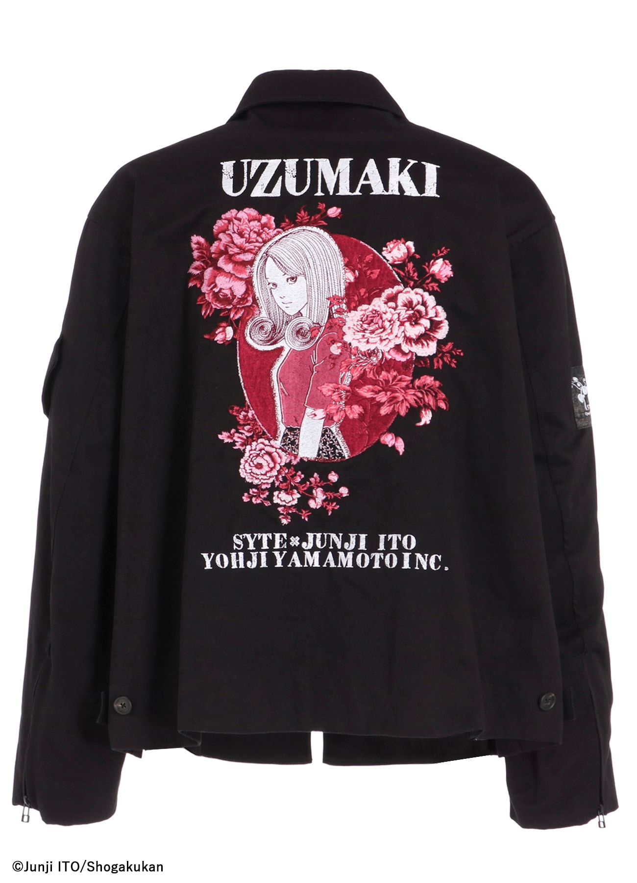 【11/5 12:00発売】S'YTE × Junji ITO -UZUMAKI- KIRIE EMBROIDERY ZIPPER BLOUSON