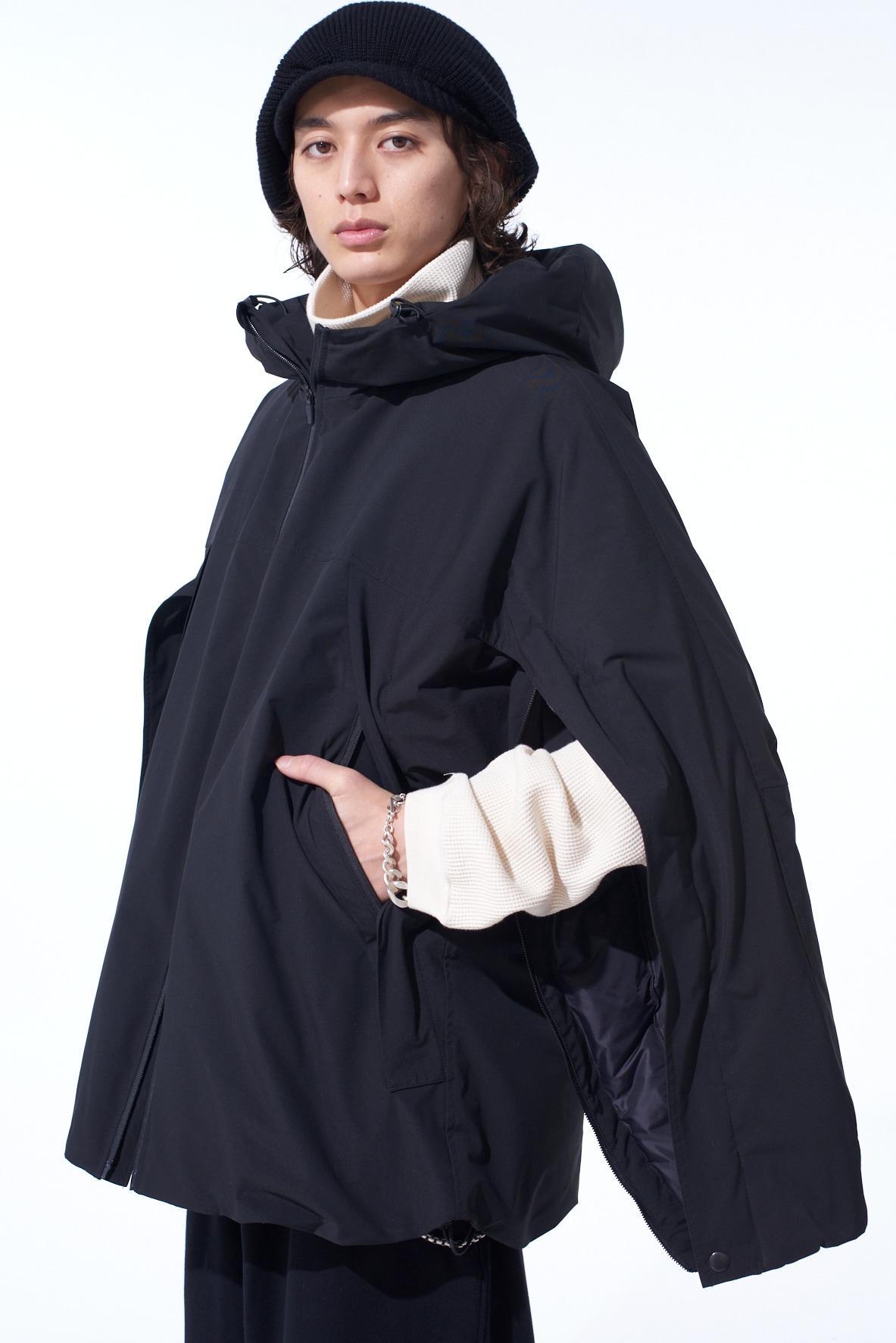 S'YTE X TAION YOKE SLEEVE DOWN PARKA(S Black): S'YTE｜THE SHOP