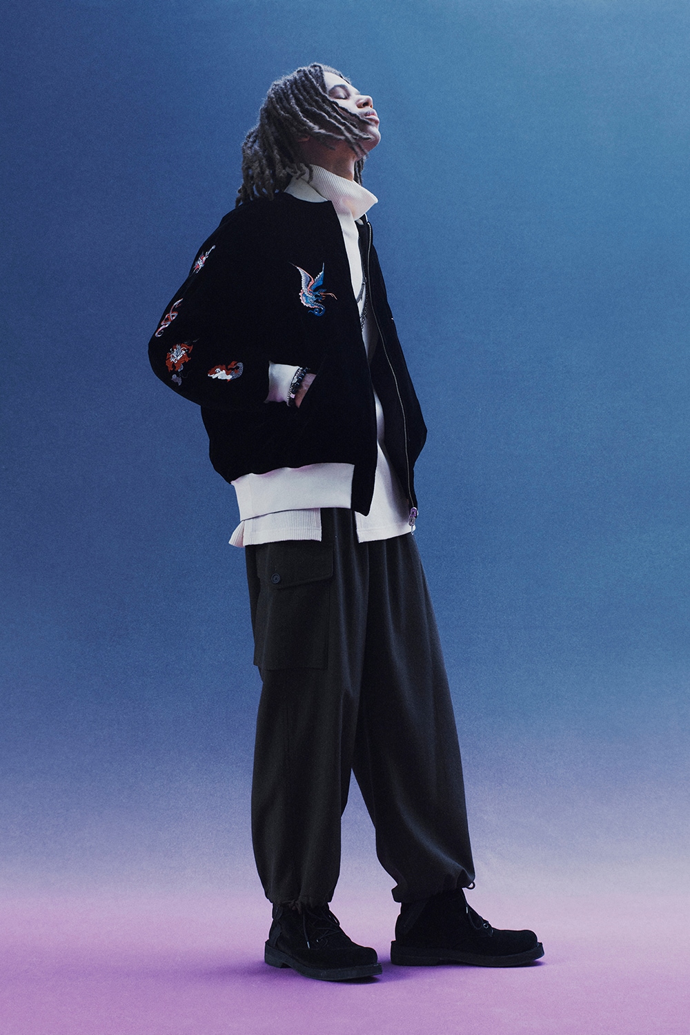 【11/20 12:00 Release】S'YTE X TAION EMBROIDERY QUILTED DOWN REVERSIBLE BOMBER JACKET