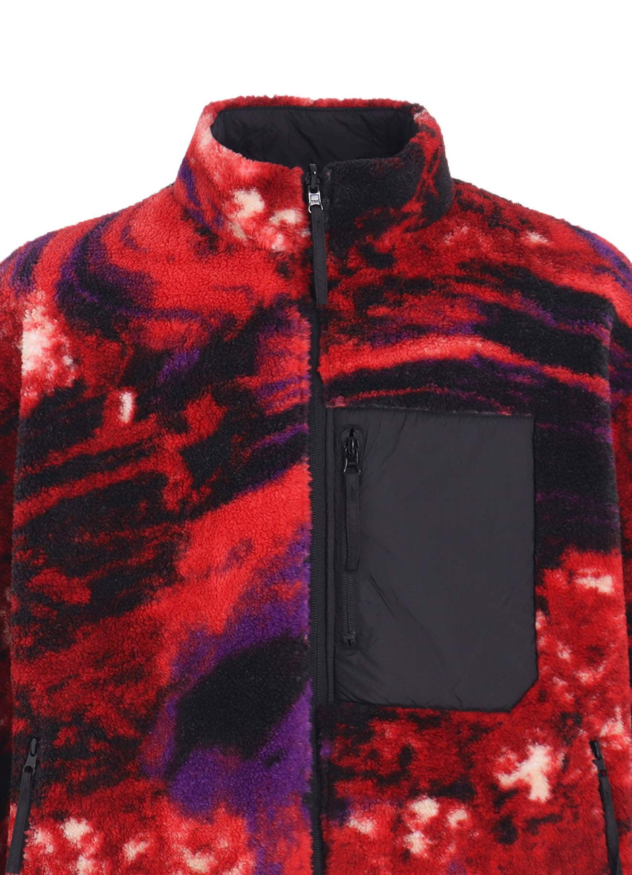 【11/20 12:00 Release】S'YTE X TAION REVERSIBLE QUILTED RED PRINTED FLEECE JACKET