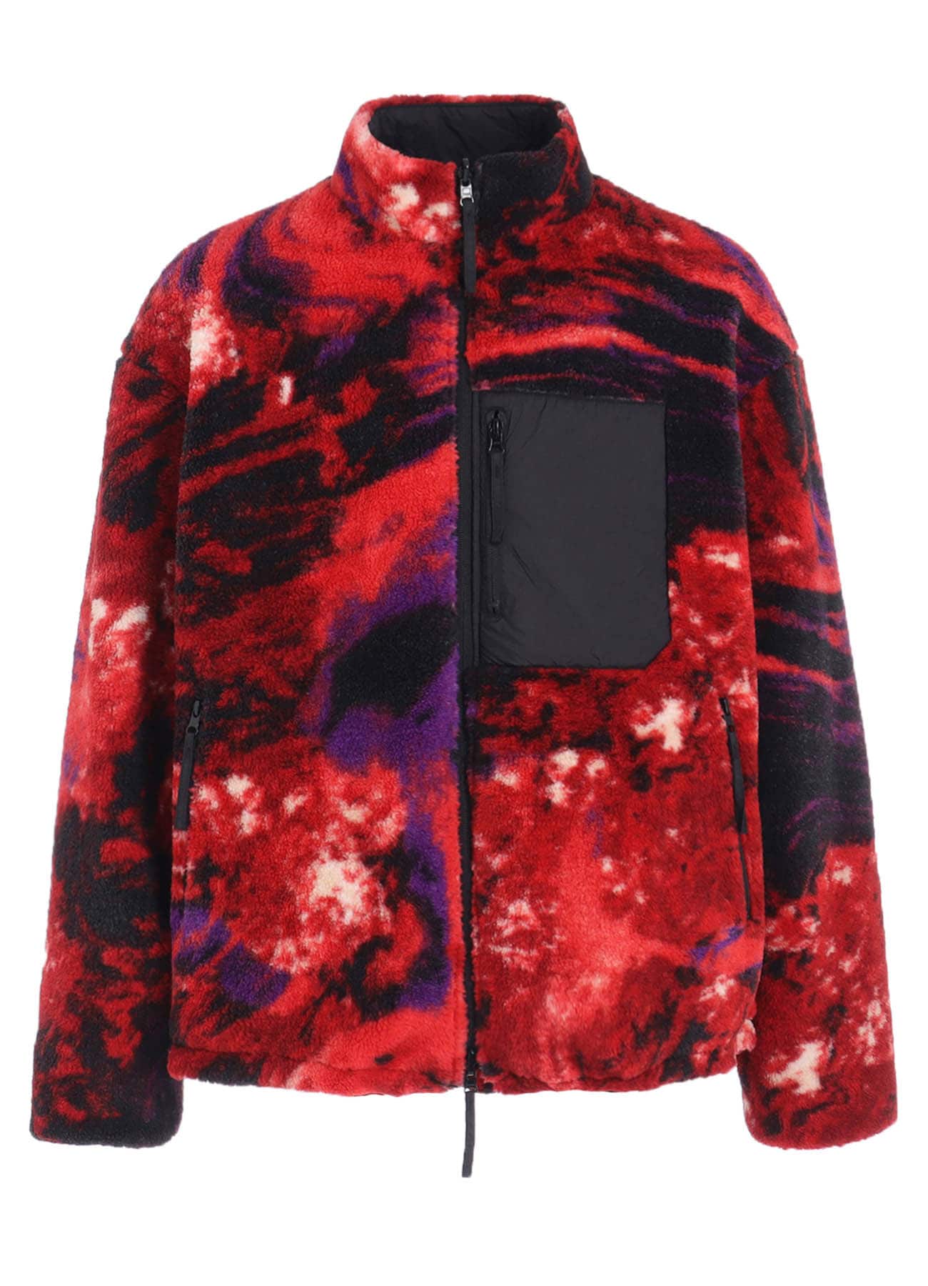 【11/20 12:00 Release】S'YTE X TAION REVERSIBLE QUILTED RED PRINTED FLEECE JACKET