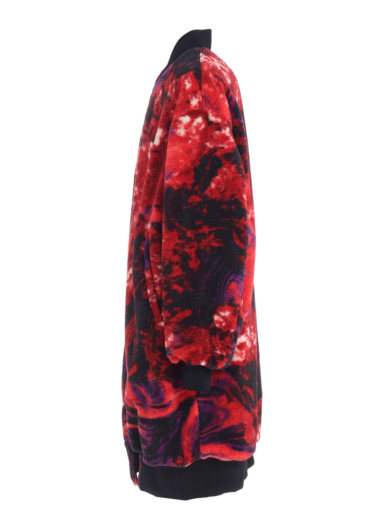 【11/20 12:00 Release】S'YTE X TAION REVERSIBLE LONG BOMBER JACKET WITH RED PRINTED FLEECE LINING